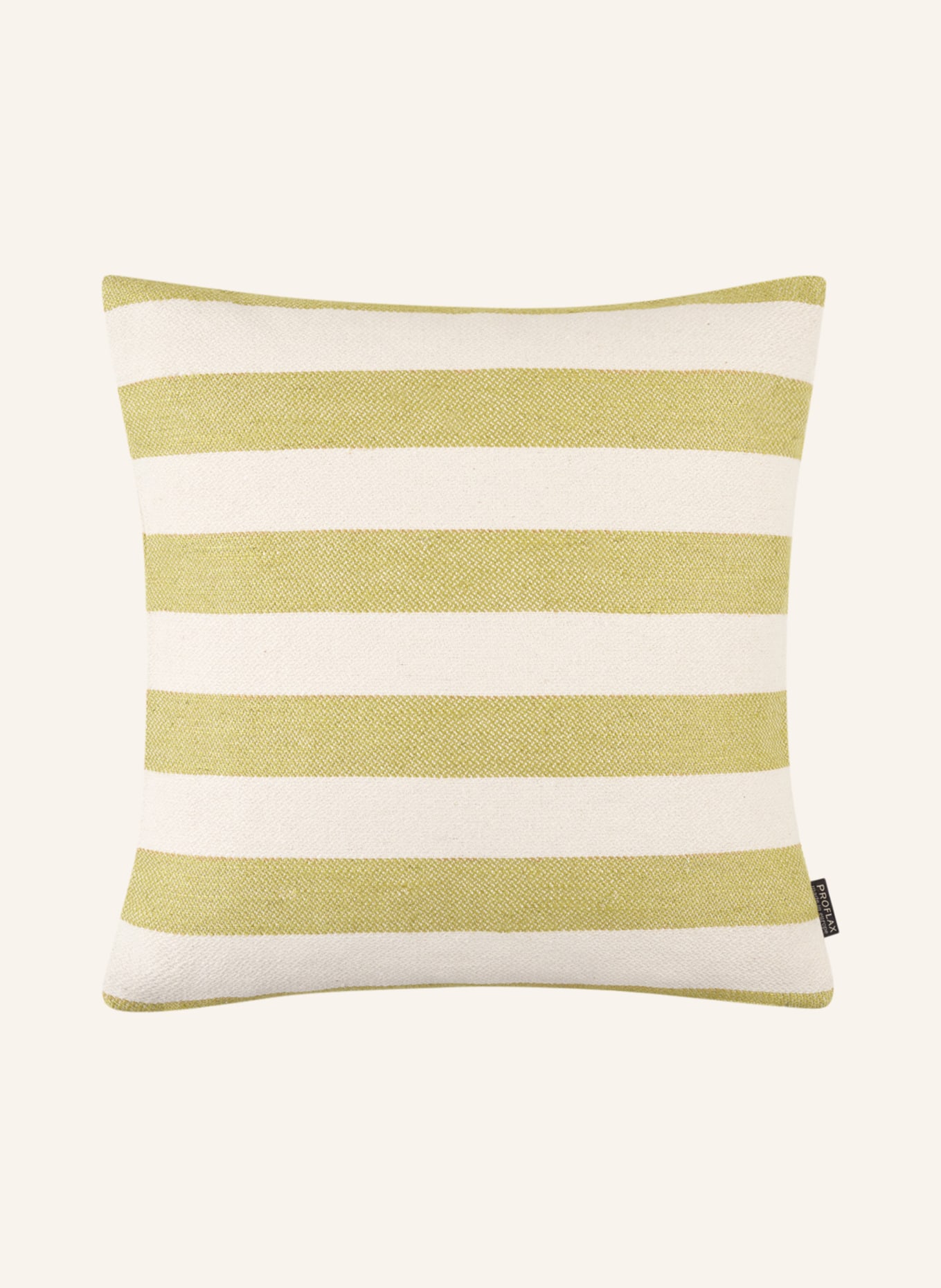 PROFLAX Decorative cushion cover LIMES, Color: CREAM/ LIGHT GREEN (Image 1)