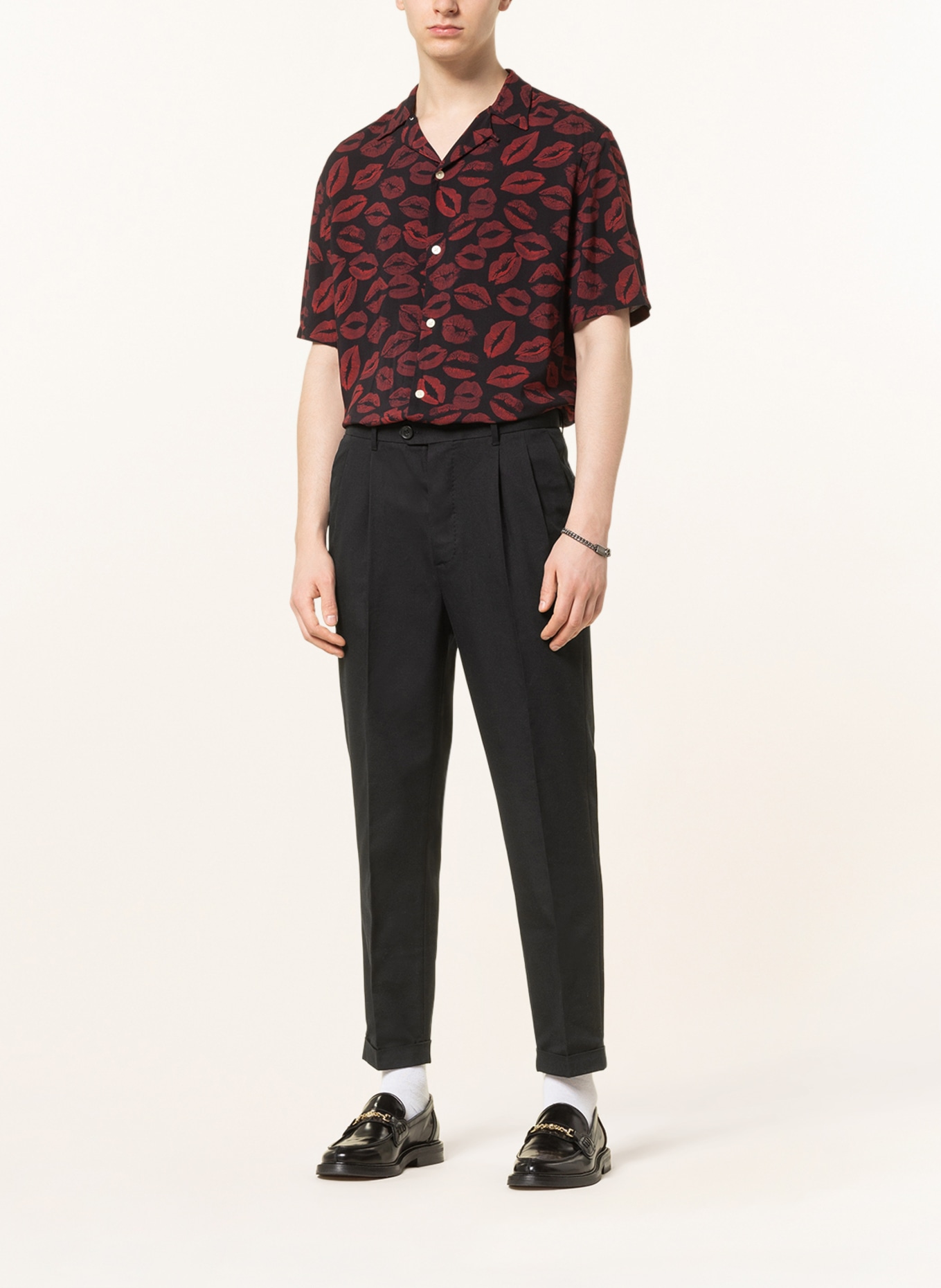ALLSAINTS Chinos TALLIS     tapered cropped fit, Color: BLACK (Image 2)