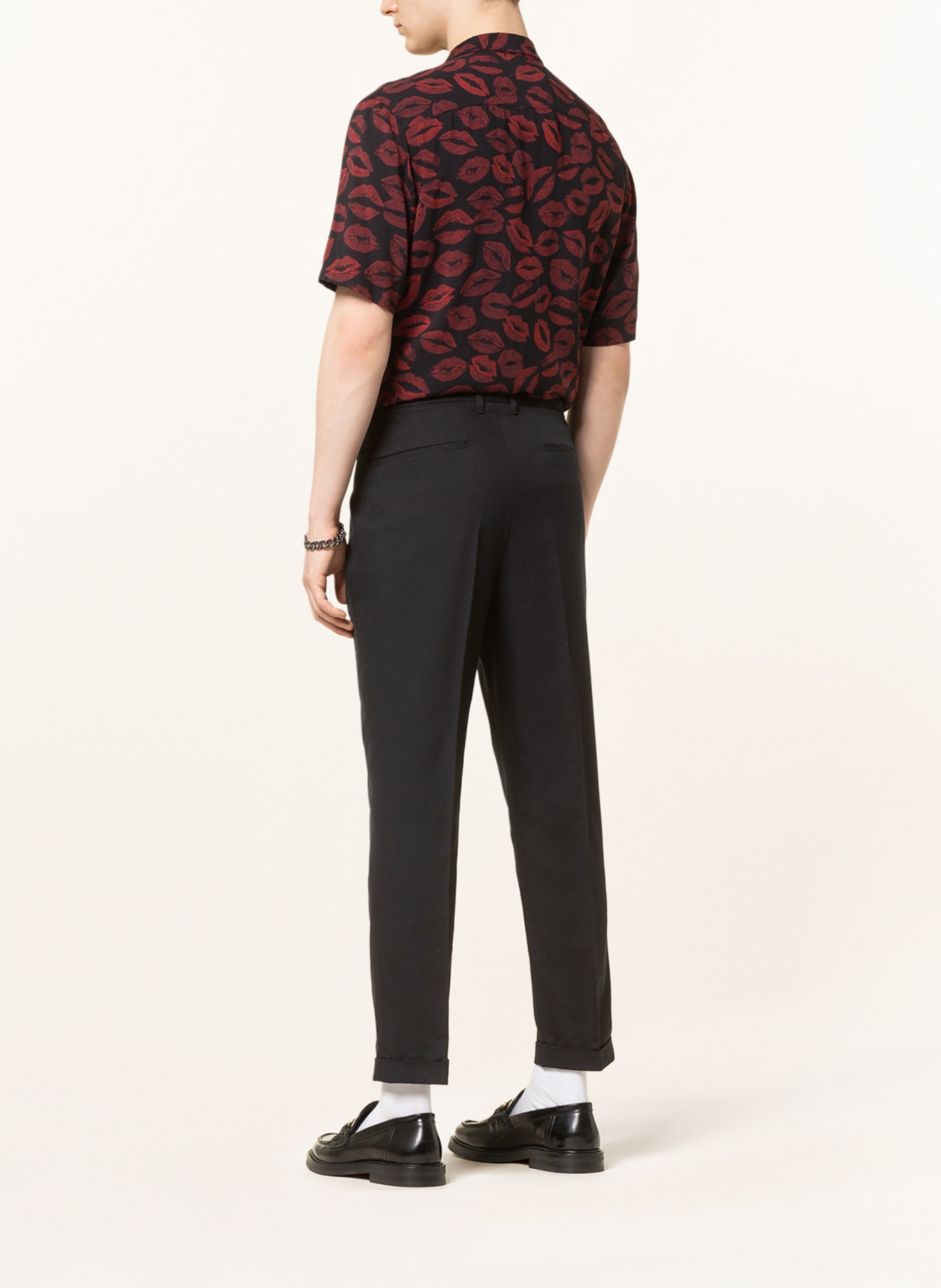ALLSAINTS Chinos TALLIS     tapered cropped fit, Color: BLACK (Image 3)
