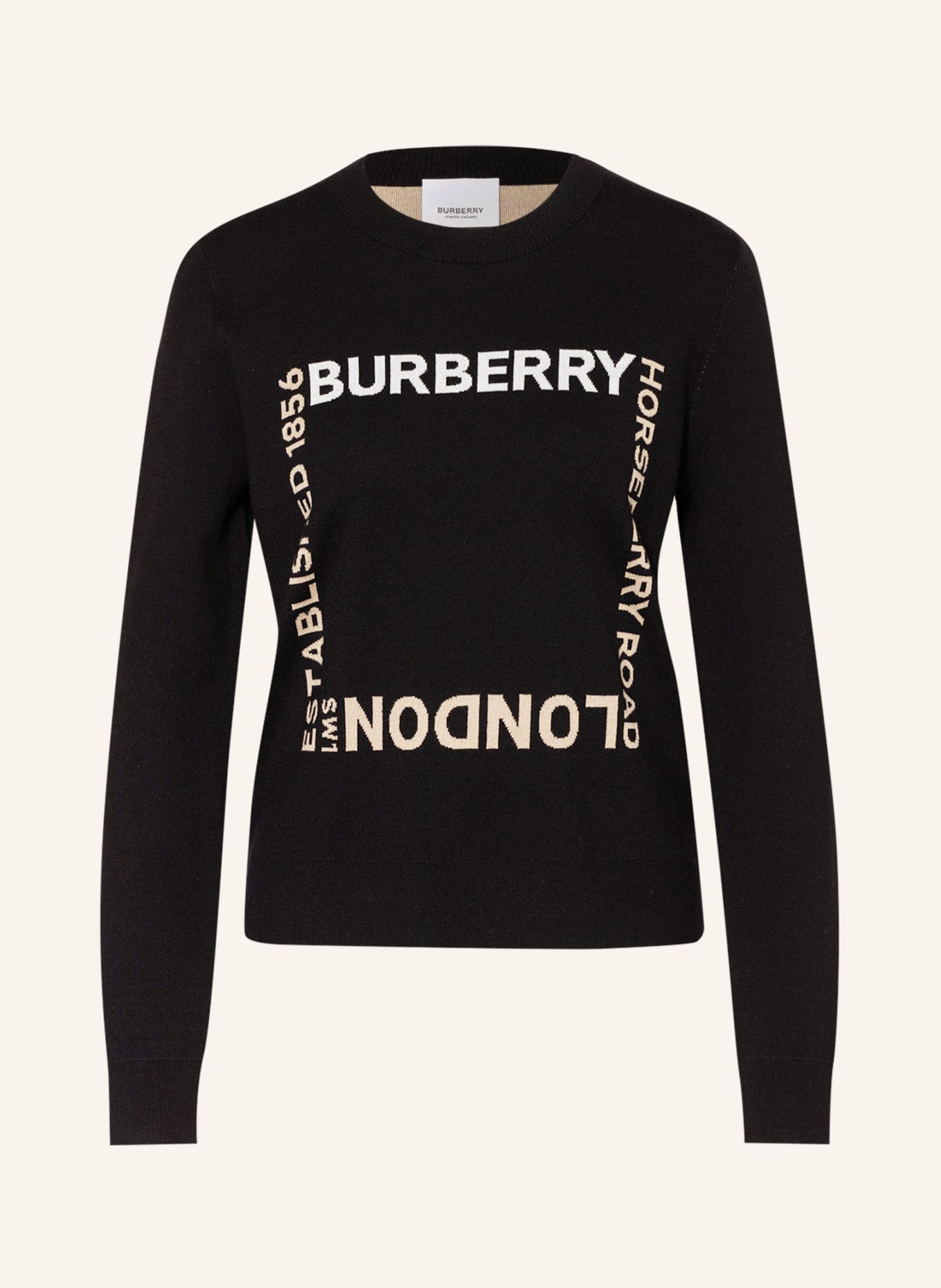 BURBERRY Pullover ALLYN, Color: BLACK/ BEIGE (Image 1)