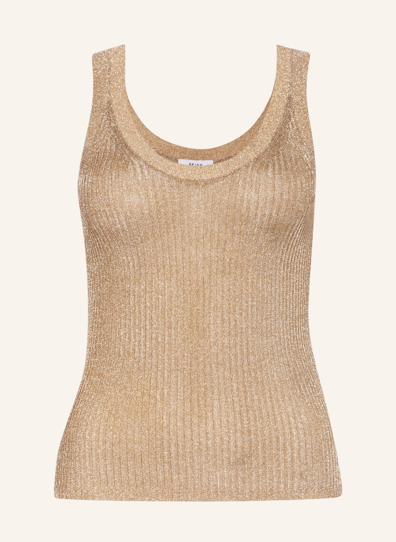 REISS Knit top IMOGEN with glitter thread, Color: GOLD (Image 1)