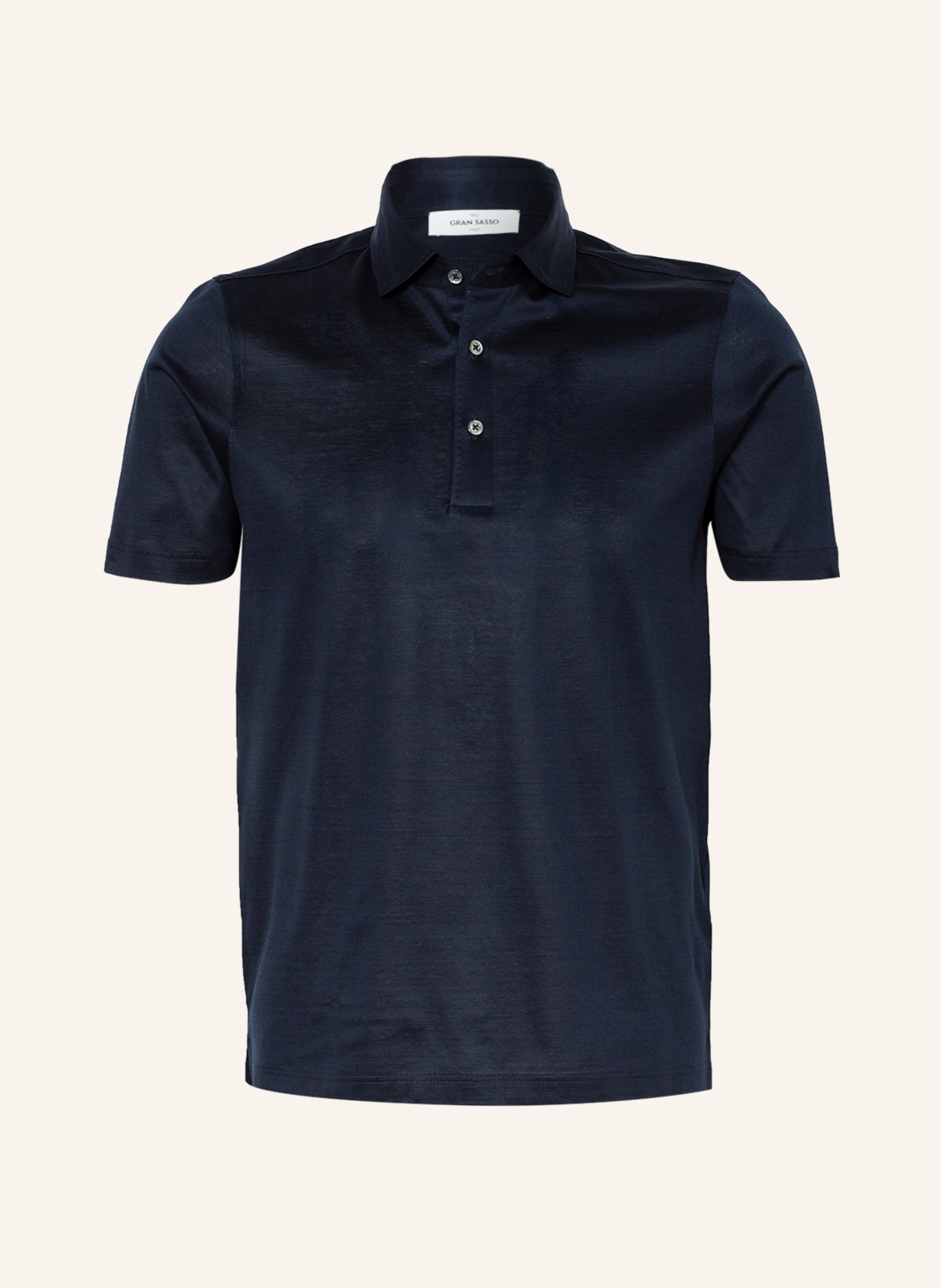 GRAN SASSO Jersey-Poloshirt: DUNKELBLAU