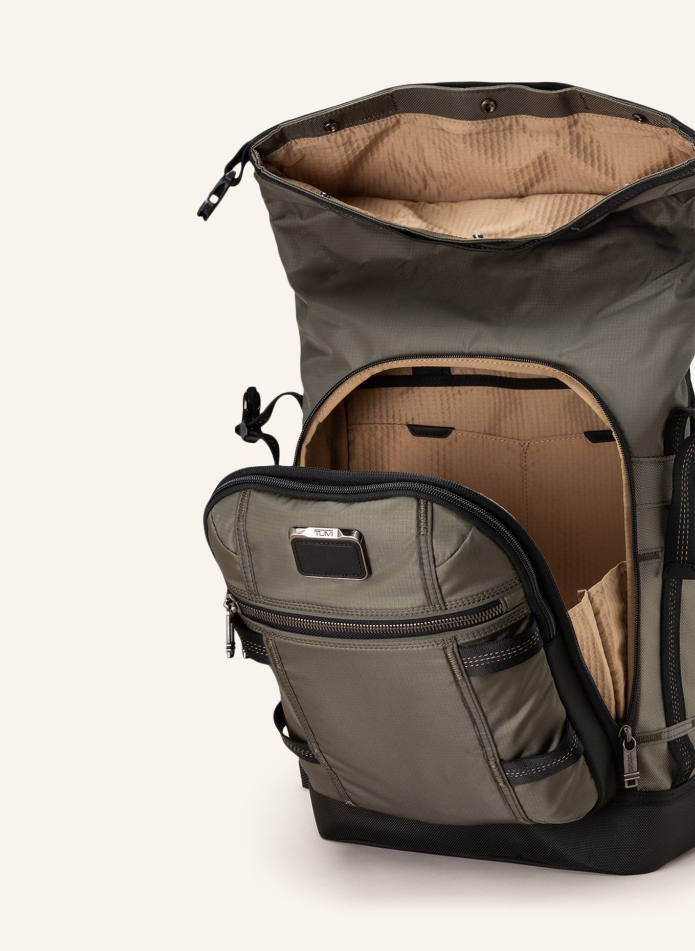 TUMI ALPHA BRAVO backpack ALLY with laptop compartment, Color: KHAKI (Image 3)