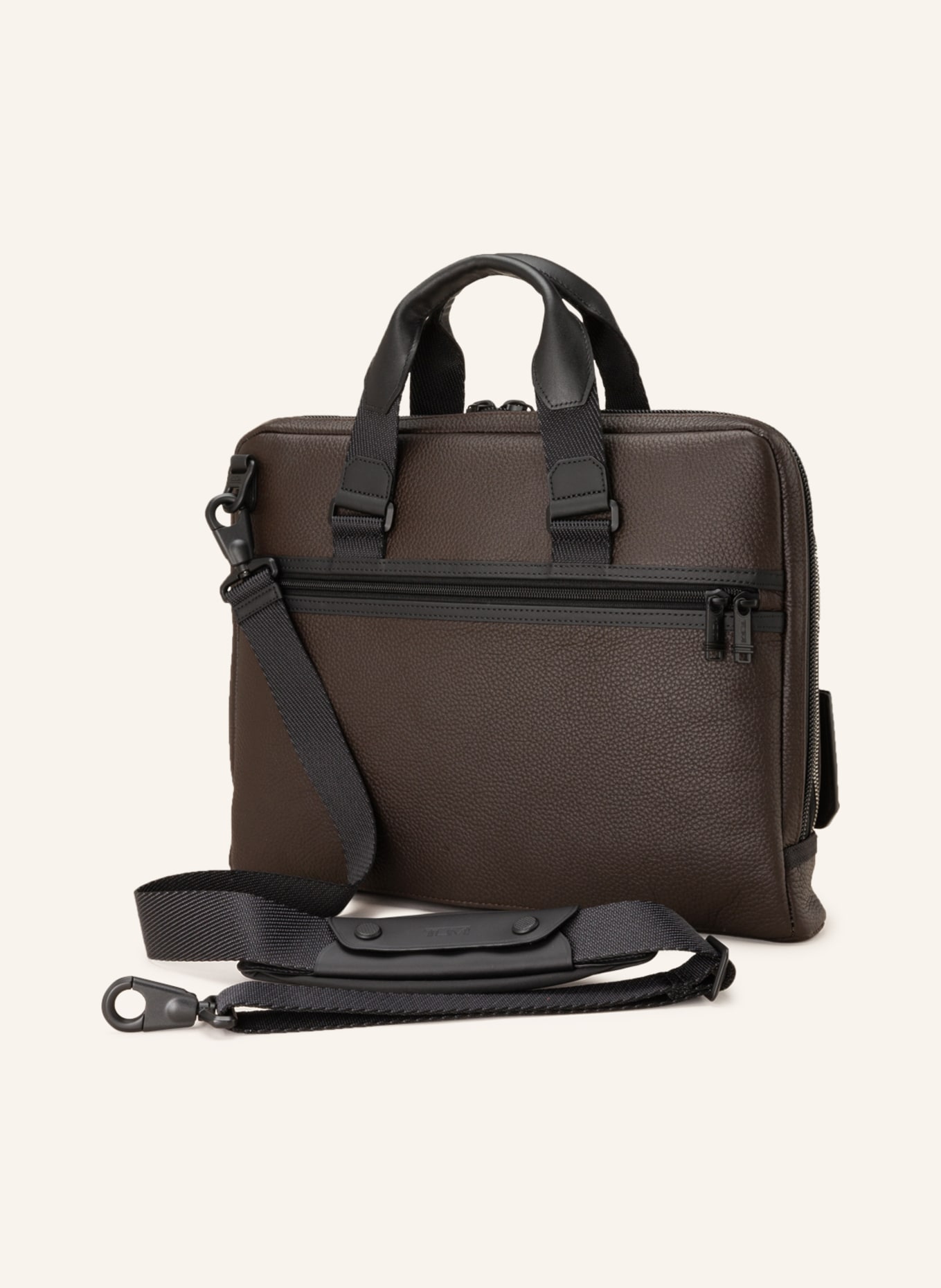TUMI ALPHA BRAVO business bag ACADEMY with laptop compartment, Color: DARK BROWN (Image 2)