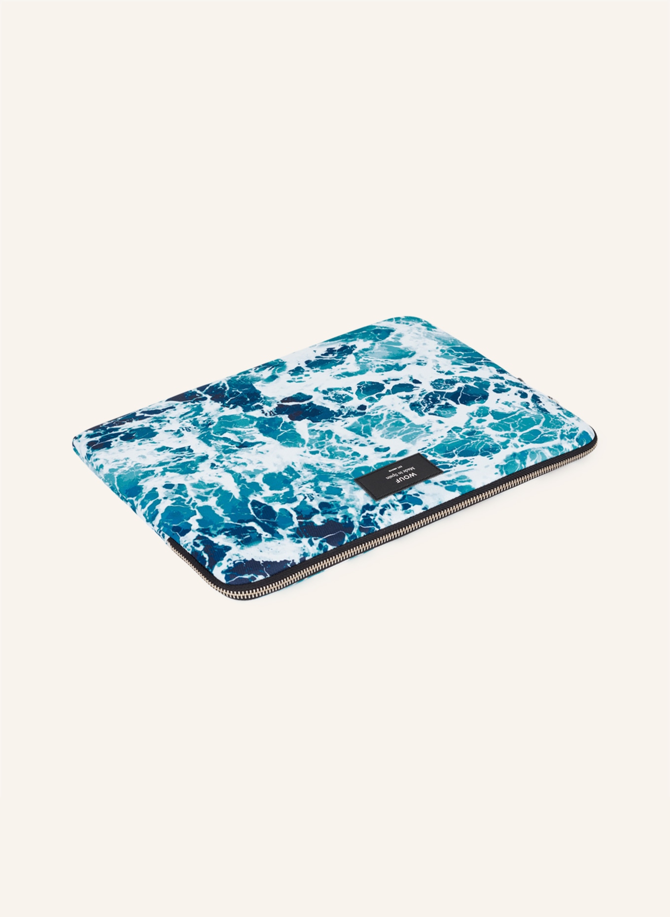 WOUF Laptop sleeve WAVES, Color: TURQUOISE/ BLUE/ WHITE (Image 3)