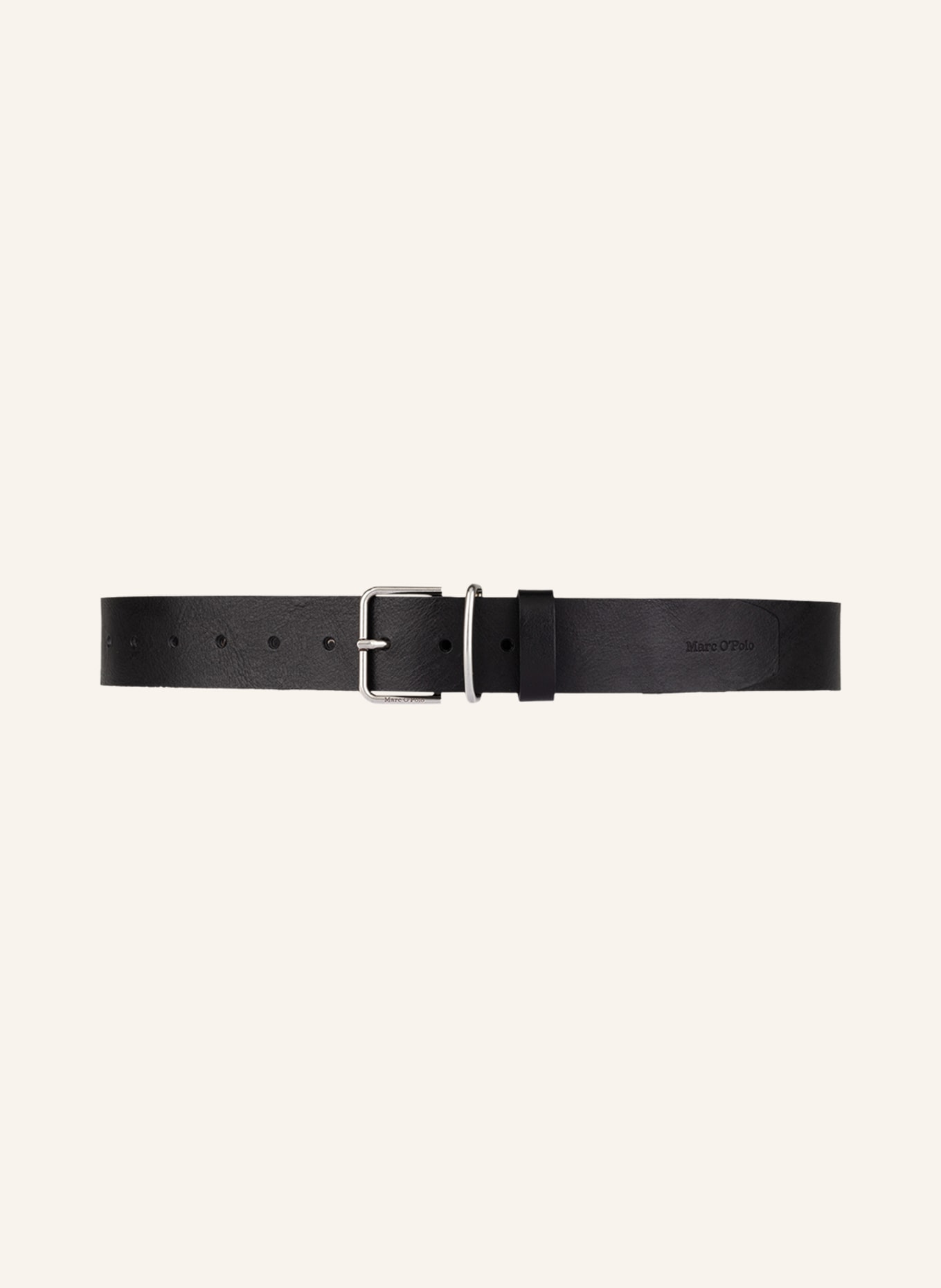 Marc O'Polo Leather belt, Color: BLACK (Image 2)