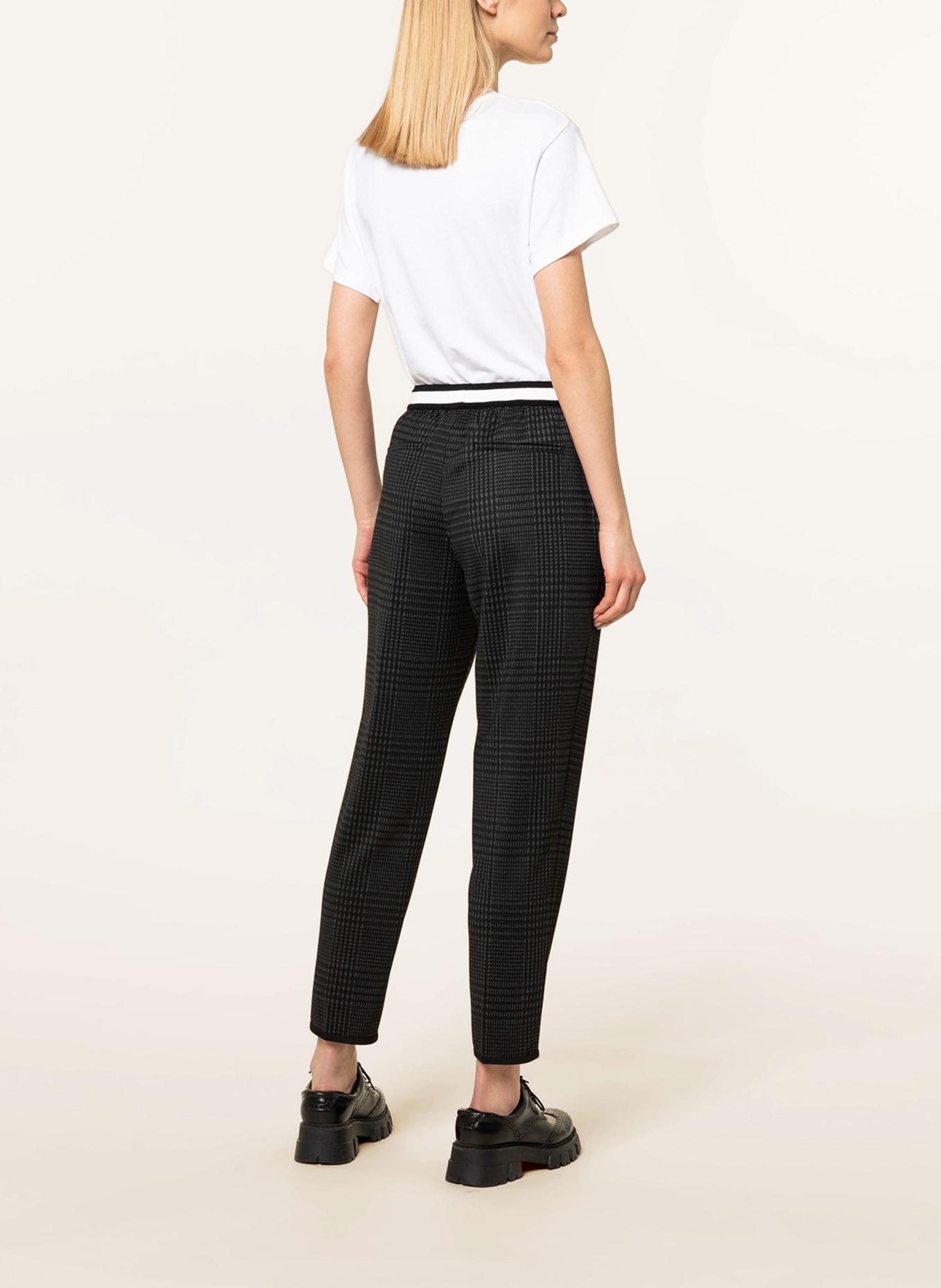 MARC AUREL Trousers in jogger style, Color: BLACK/ DARK GRAY (Image 3)
