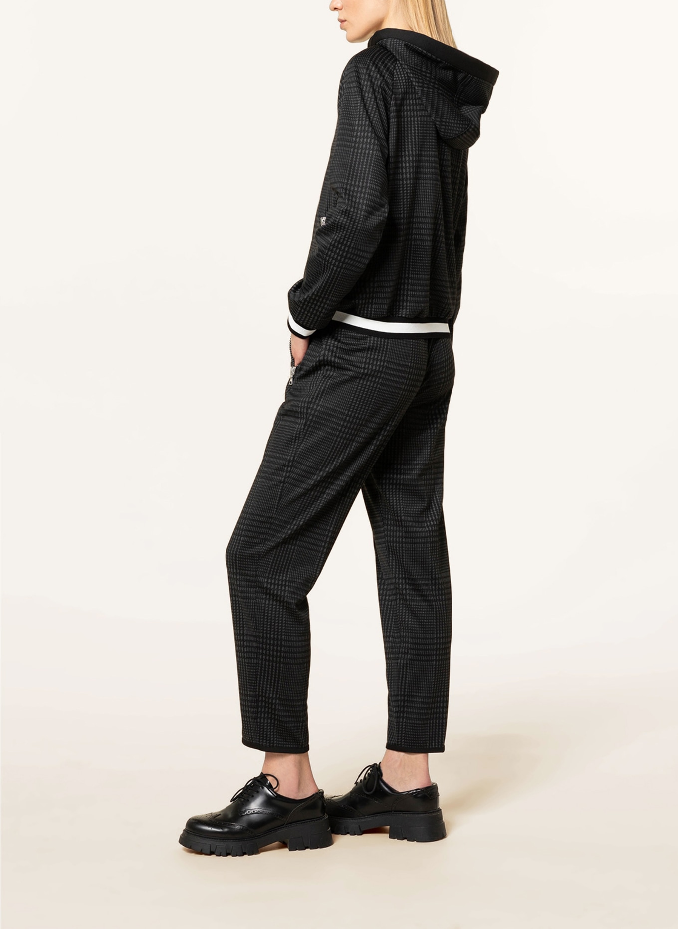 MARC AUREL Trousers in jogger style, Color: BLACK/ DARK GRAY (Image 4)