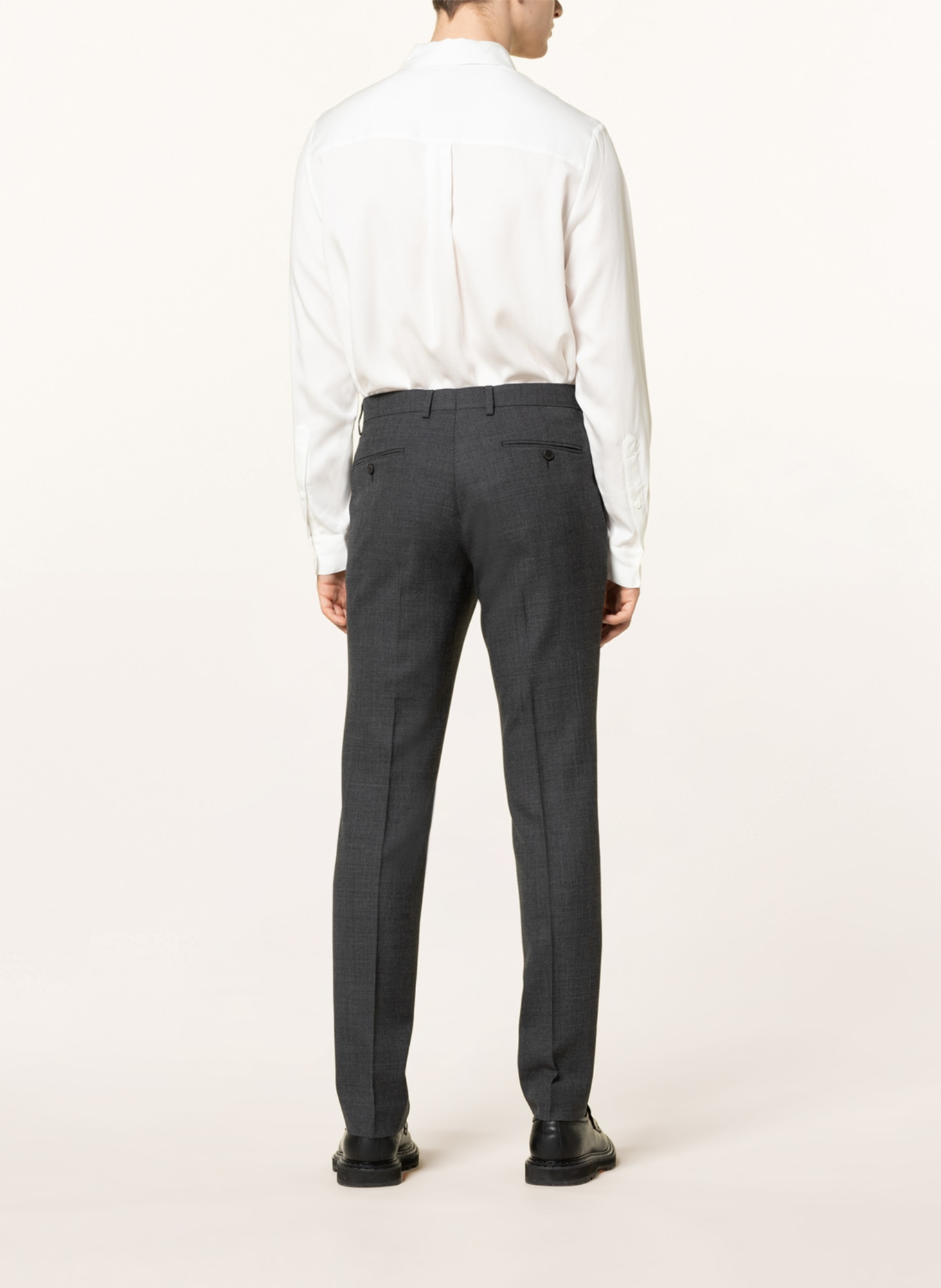 SANDRO Spodnie garniturowe slim fit , Kolor: CZIEMNOSZARY (Obrazek 3)