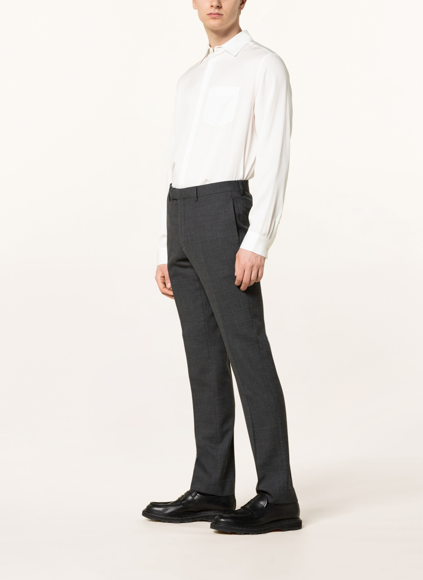 SANDRO Spodnie garniturowe slim fit , Kolor: CZIEMNOSZARY (Obrazek 4)