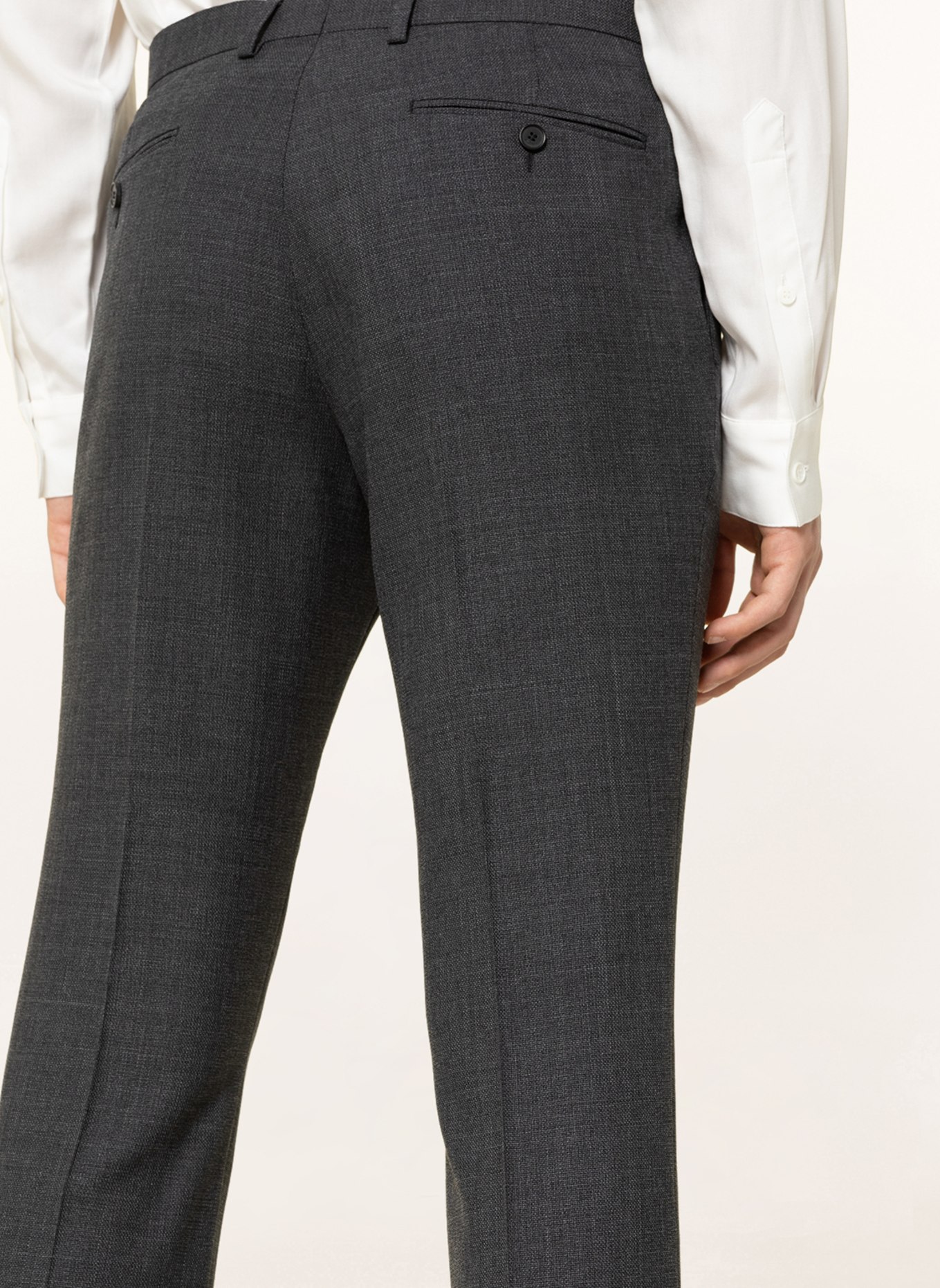 SANDRO Spodnie garniturowe slim fit , Kolor: CZIEMNOSZARY (Obrazek 5)