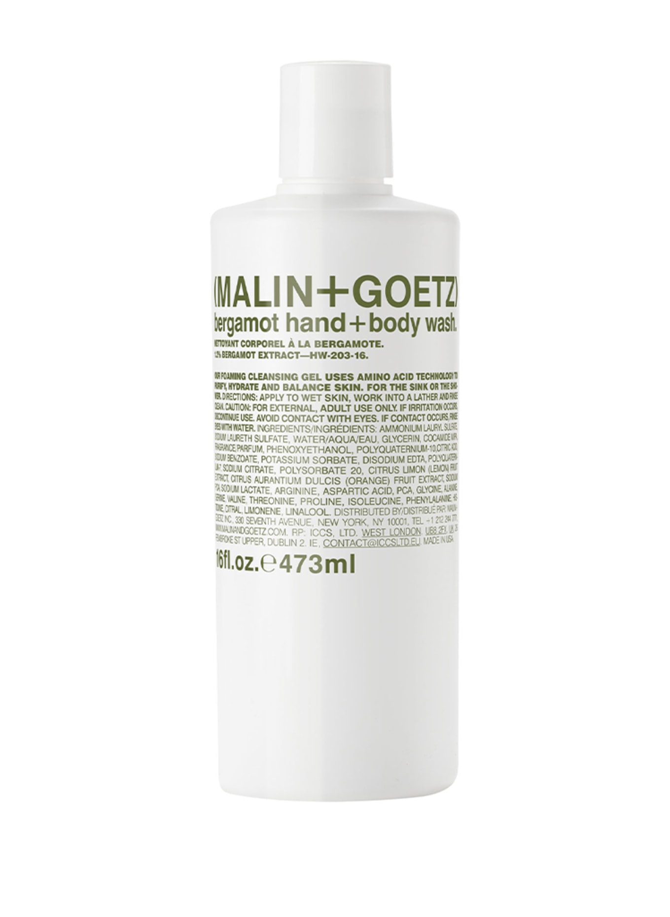 (MALIN+GOETZ) BERGAMOT HAND + BODY WASH