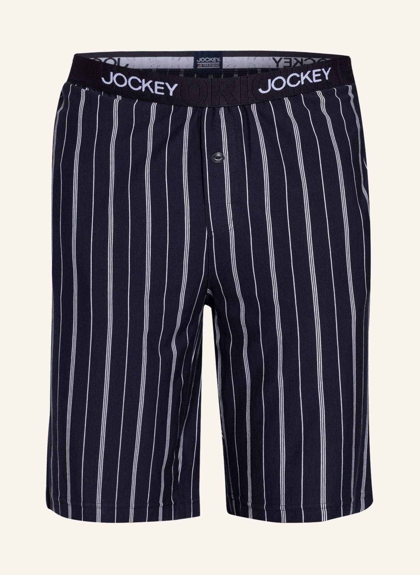 JOCKEY Pyžamové šortky NIGHT & DAY , Barva: TMAVĚ MODRÁ/ BÍLÁ (Obrázek 1)