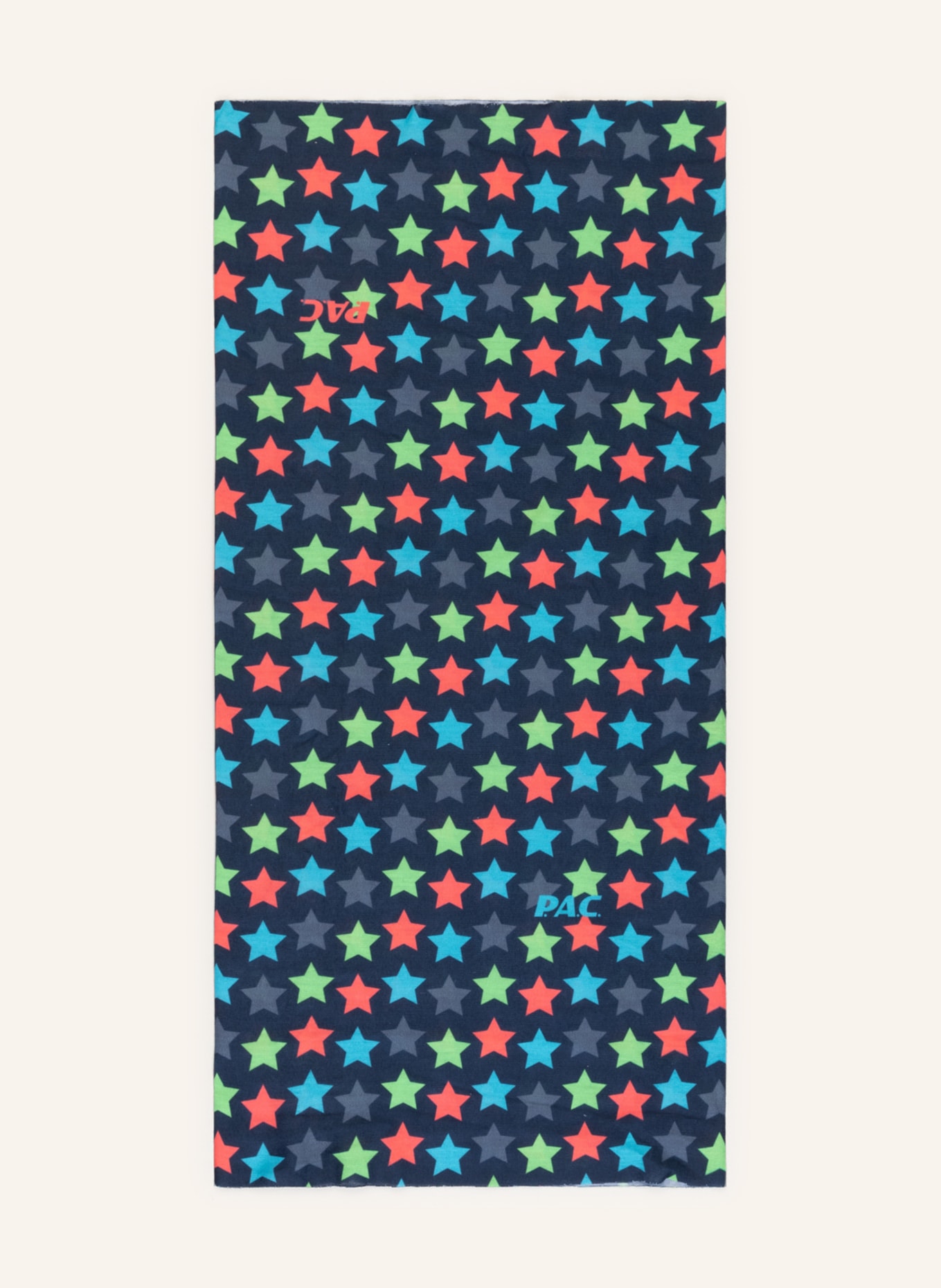 P.A.C. Multifunkční šátek, Barva: MODRÁ/ SVĚTLE ZELENÁ/ ČERVENÁ (Obrázek 1)