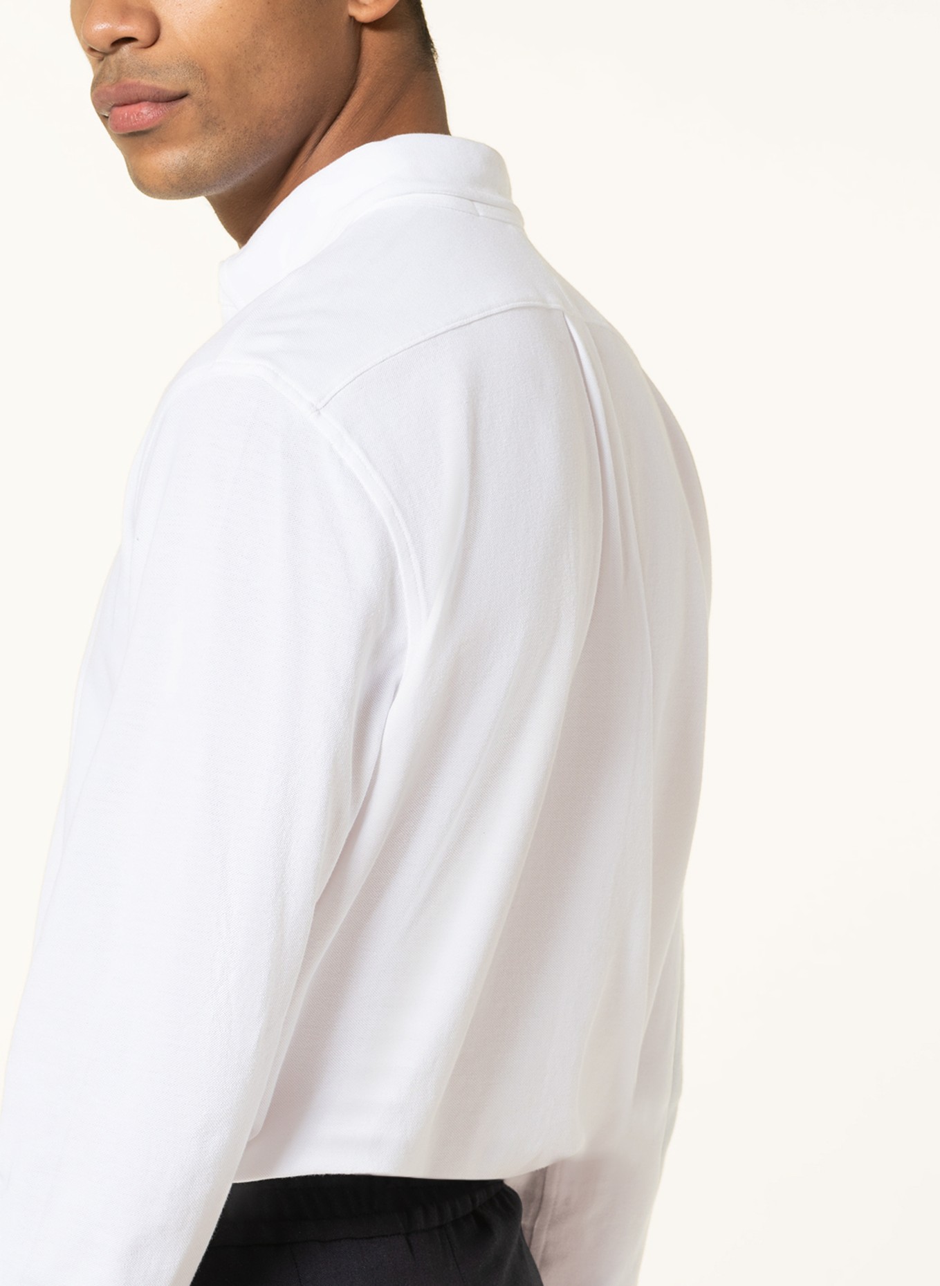 POLO RALPH LAUREN Piqué shirt custom fit, Color: WHITE (Image 4)