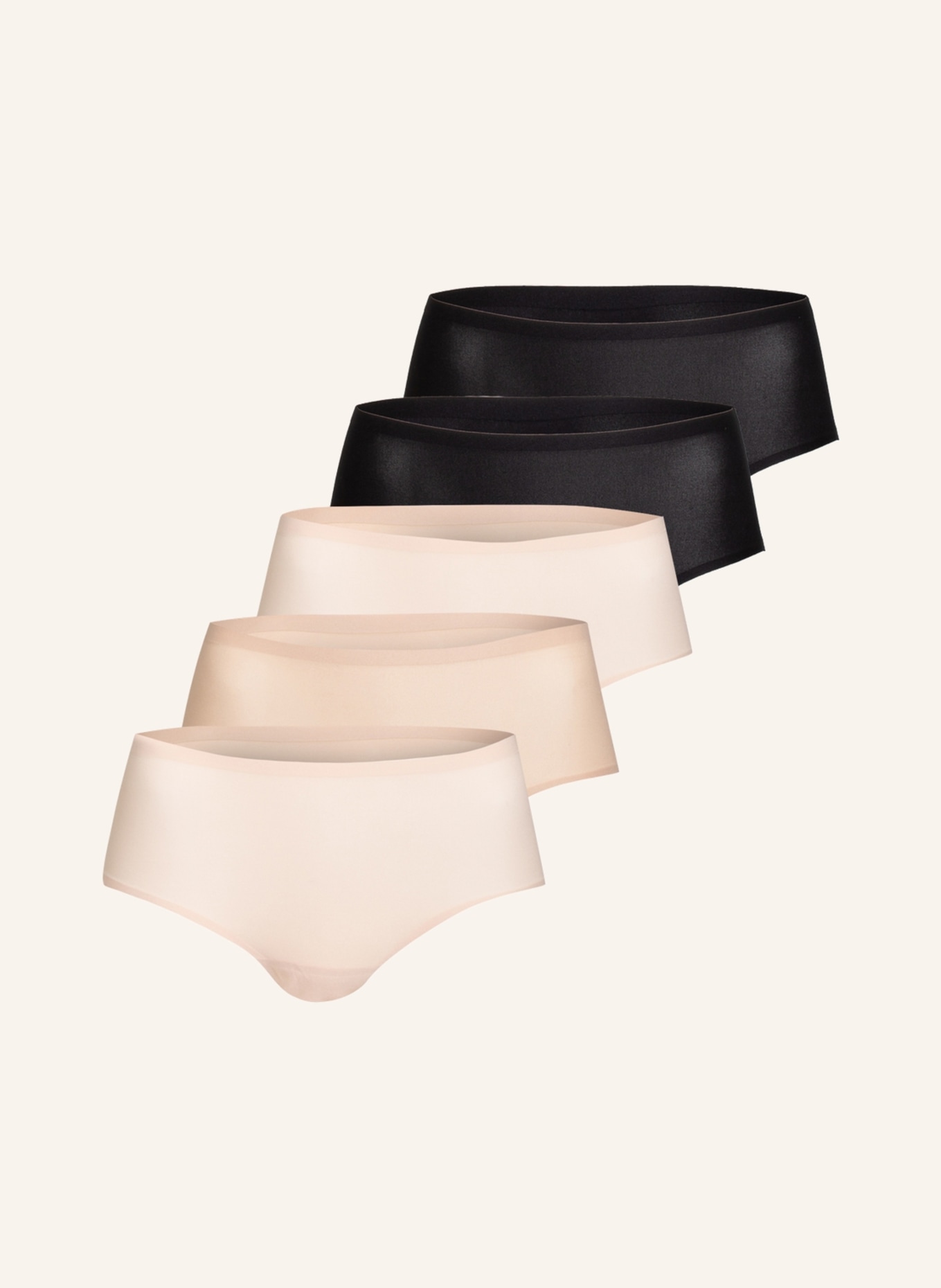 CHANTELLE 5er-Pack Panties SOFTSTRETCH, Farbe: CREME/ NUDE/ SCHWARZ (Bild 1)