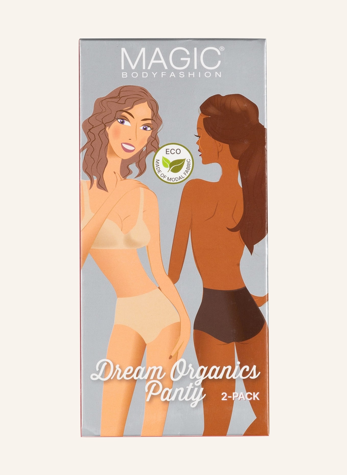 MAGIC Bodyfashion 2-pack panties DREAM ORGANICS , Color: BEIGE (Image 3)