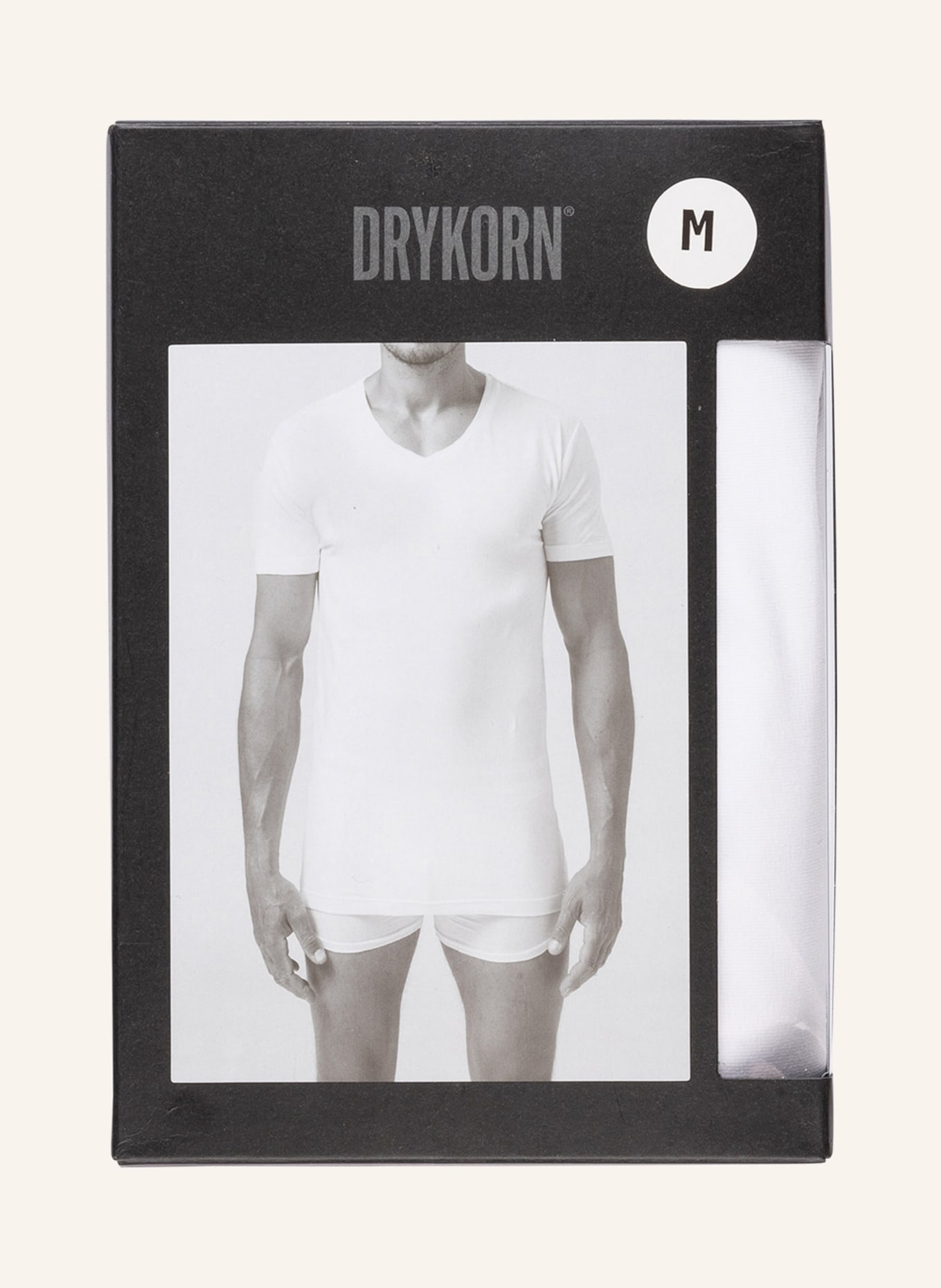 DRYKORN 2-pack V-neck shirts CARIS , Color: BLACK (Image 3)