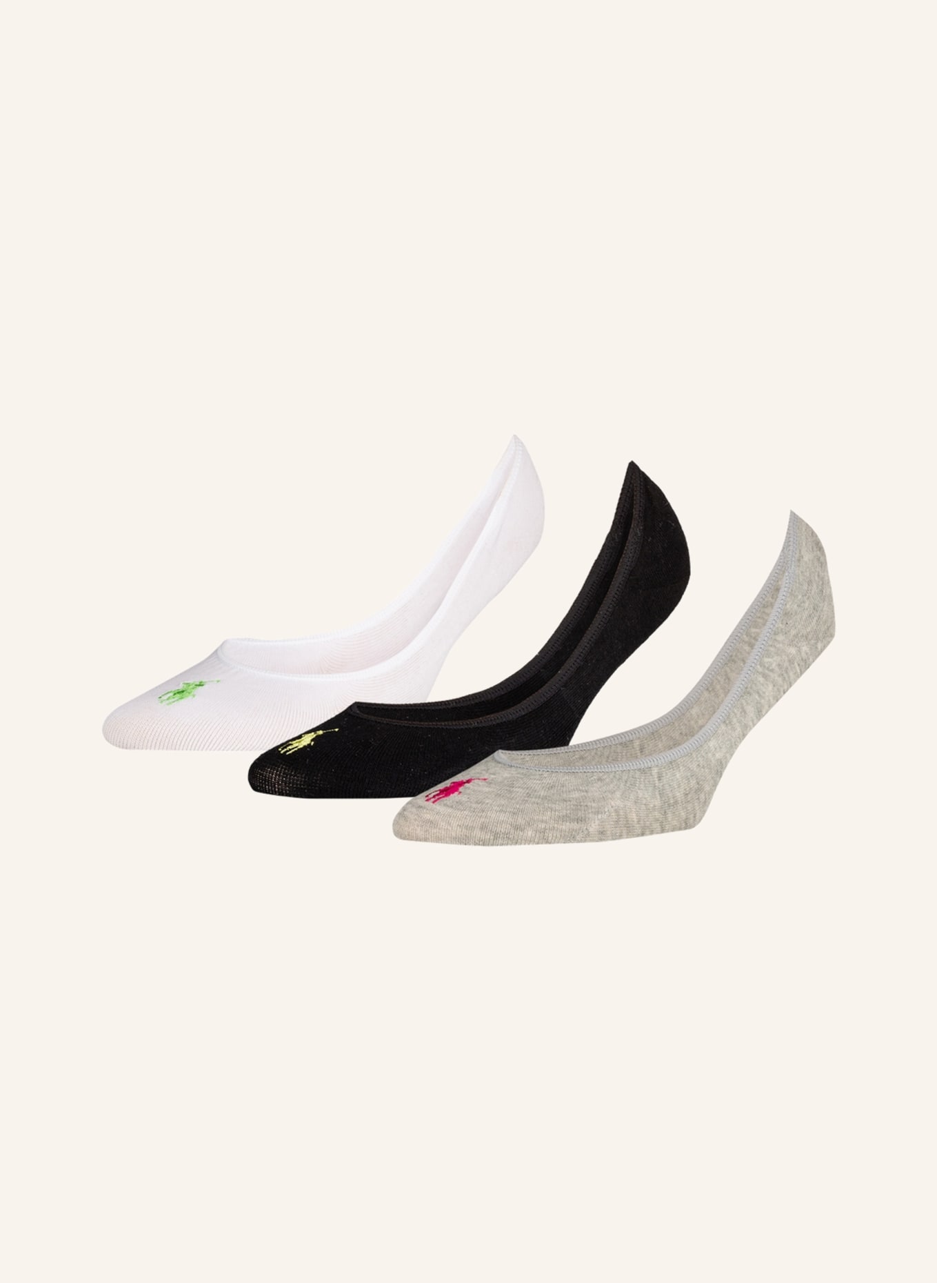 POLO RALPH LAUREN Sneaker ponožky, 3 páry v balení, Barva: 001 SWGTH (Obrázek 1)