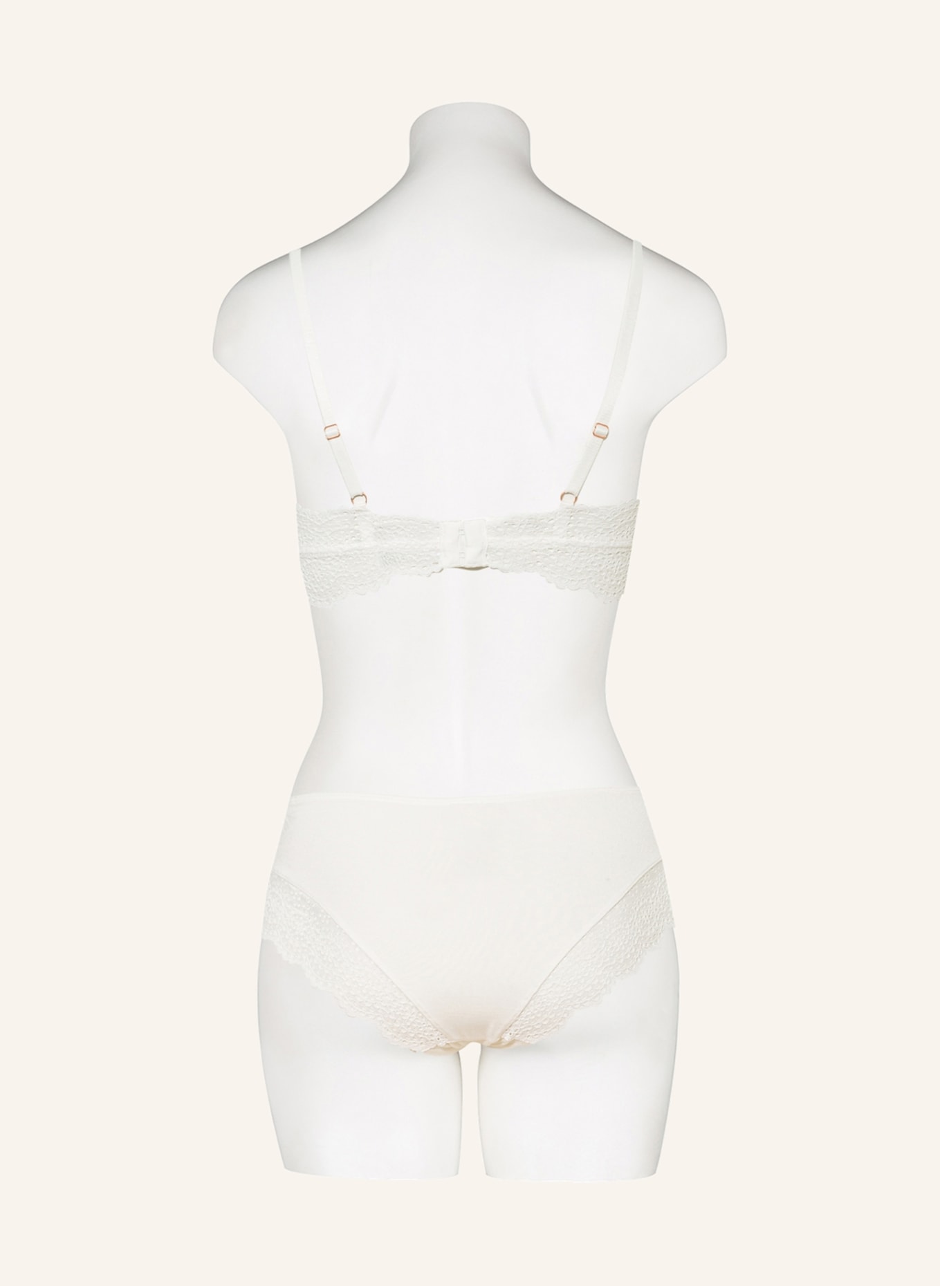 Skiny Triangle bra EVERY DAY IN BAMBOO LACE, Color: WHITE (Image 3)