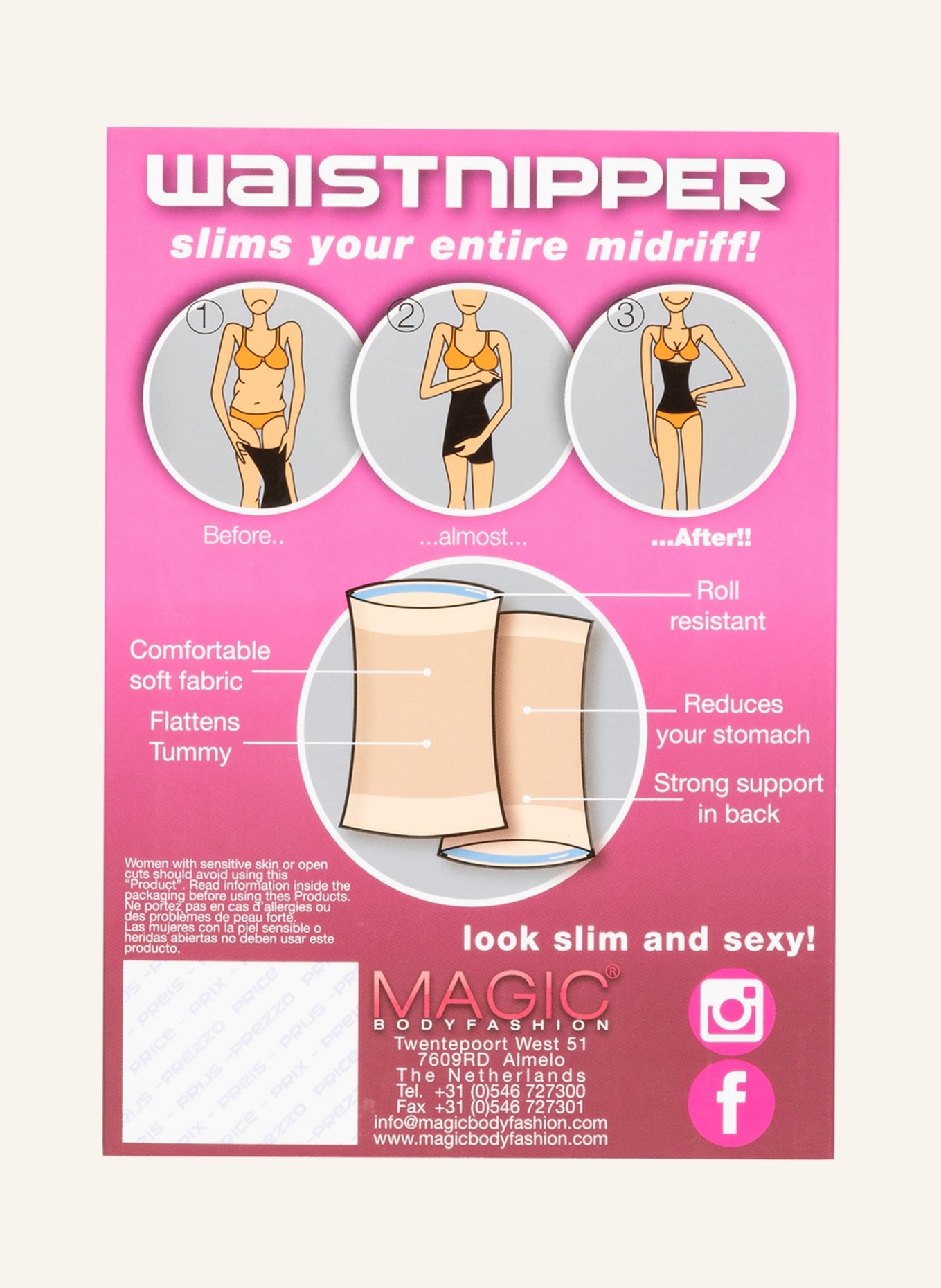 MAGIC Bodyfashion Shape-Taillenband WAISTNIPPER, Farbe: SCHWARZ (Bild 4)