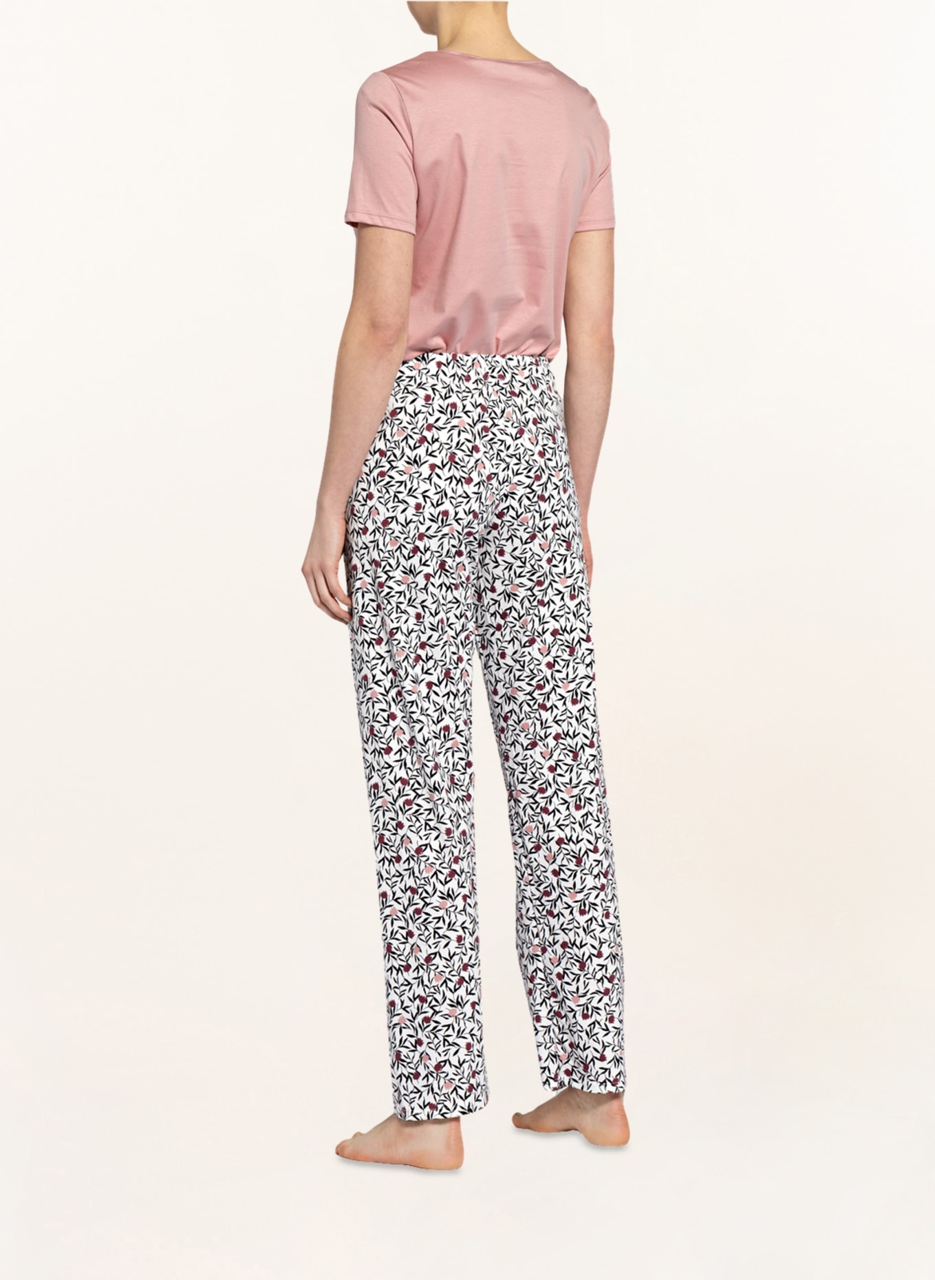 CALIDA Pajama pants FAVOURITES DREAMS , Color: WHITE/ PINK/ DUSKY PINK (Image 3)