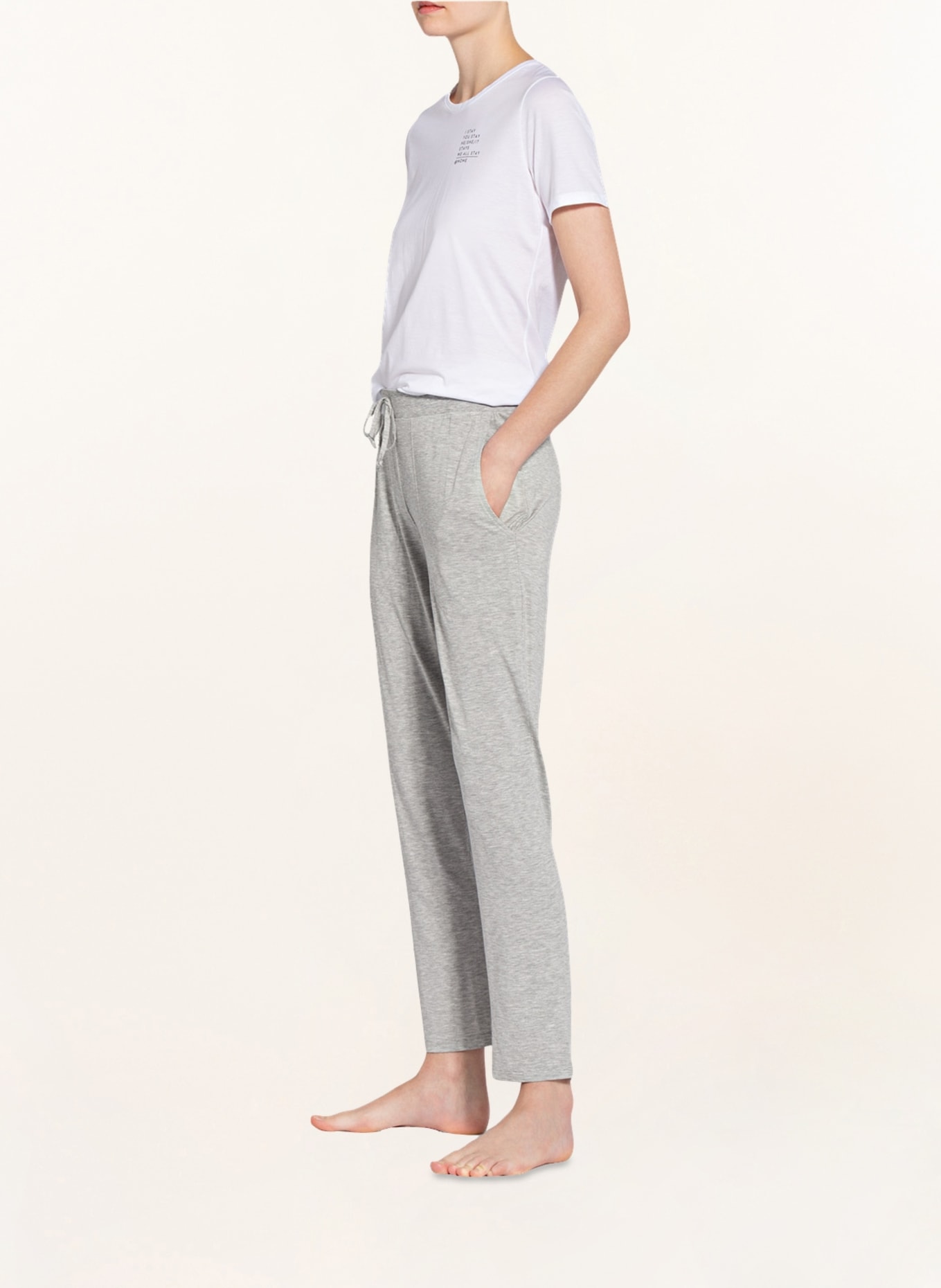 mey Pajama pants VIVIANA , Color: GRAY/ LIGHT GRAY (Image 4)