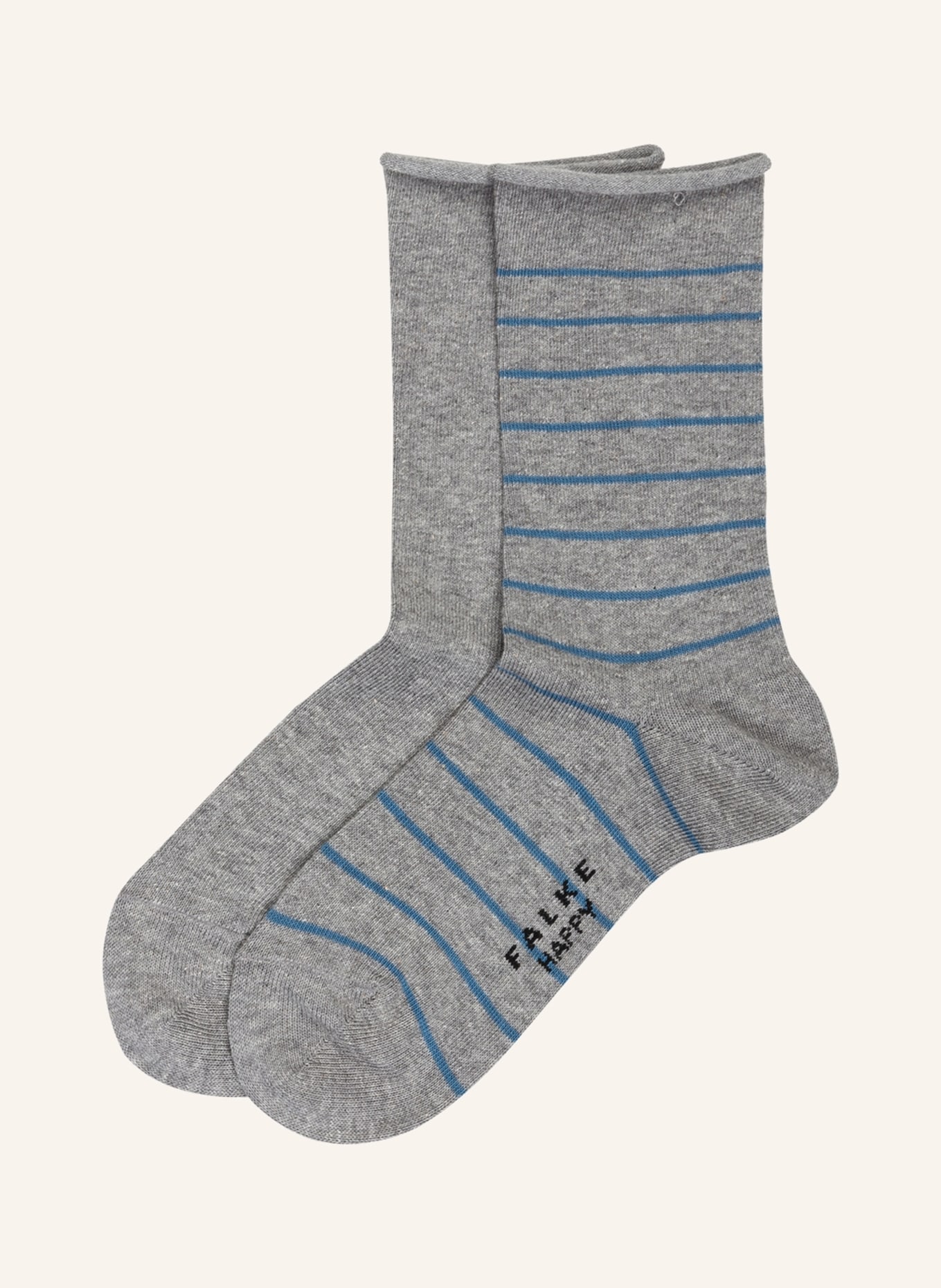 FALKE 2-pack socks HAPPY , Color: 3390 LIGHT GREYMEL. (Image 2)