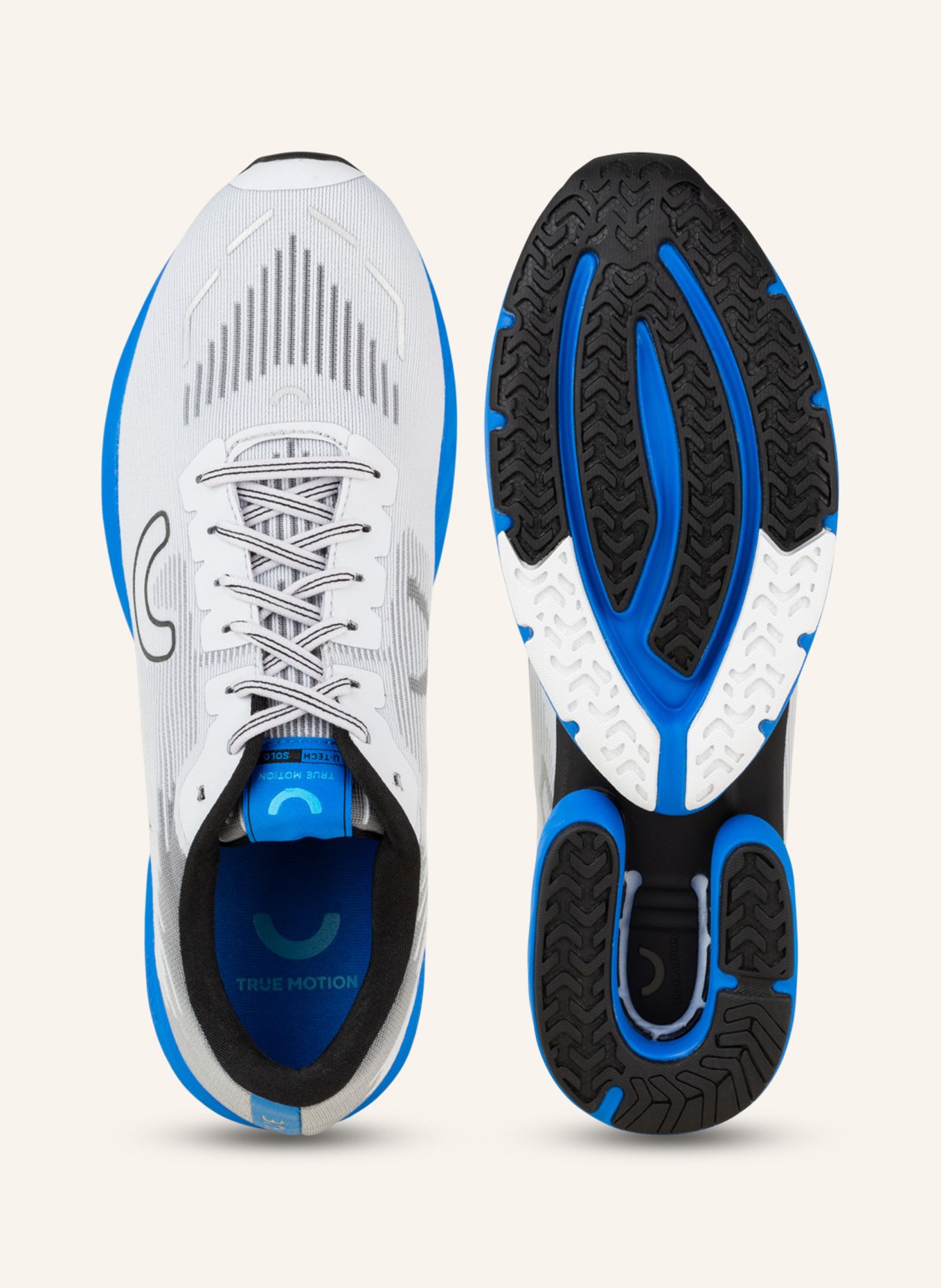 TRUE MOTION Running shoe U-TECH SOLO, Color: LIGHT GRAY/ GRAY/ BLUE (Image 5)