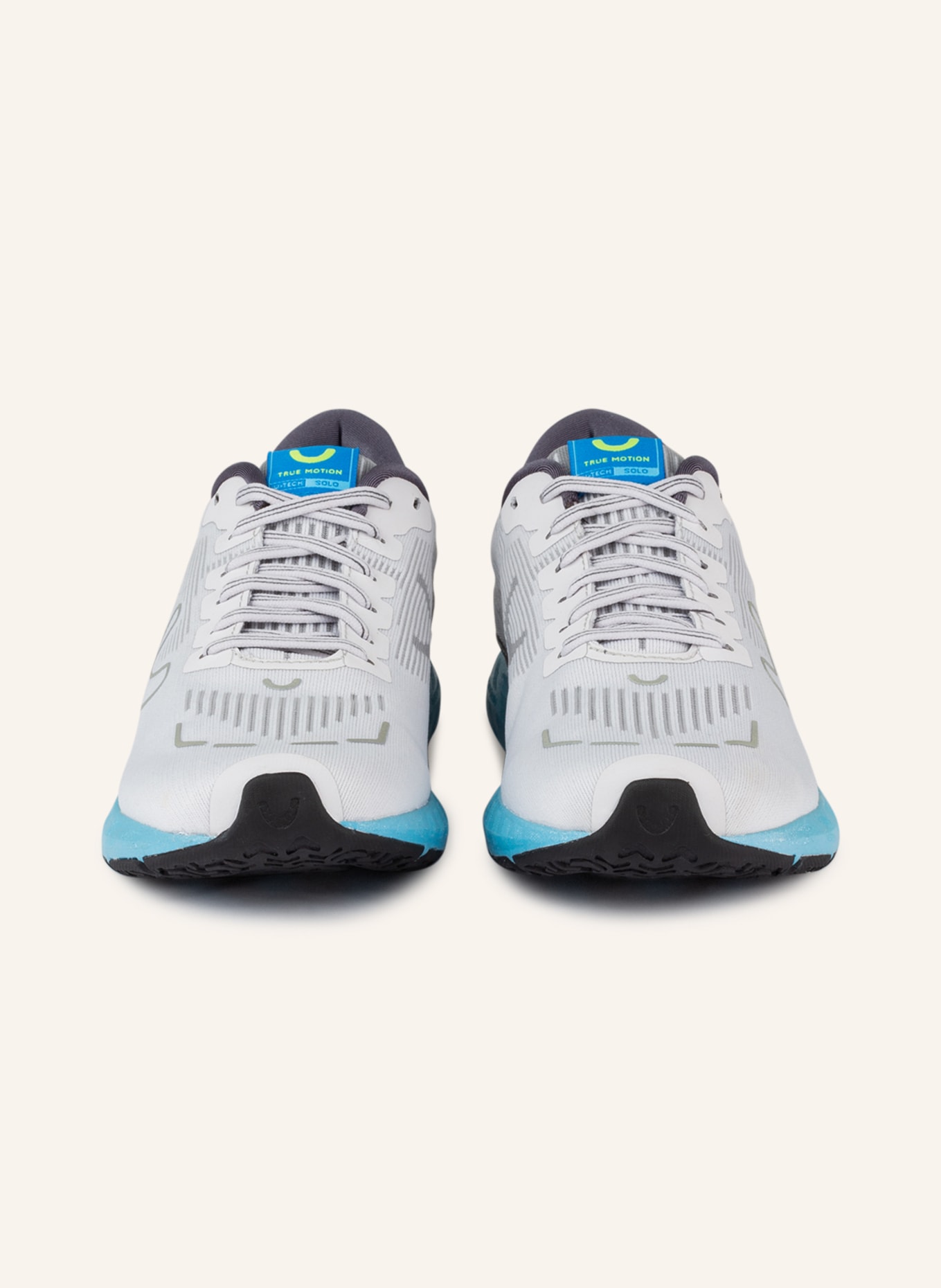 TRUE MOTION Running shoe U-TECH SOLO, Color: LIGHT GRAY/ GRAY/ TURQUOISE (Image 3)