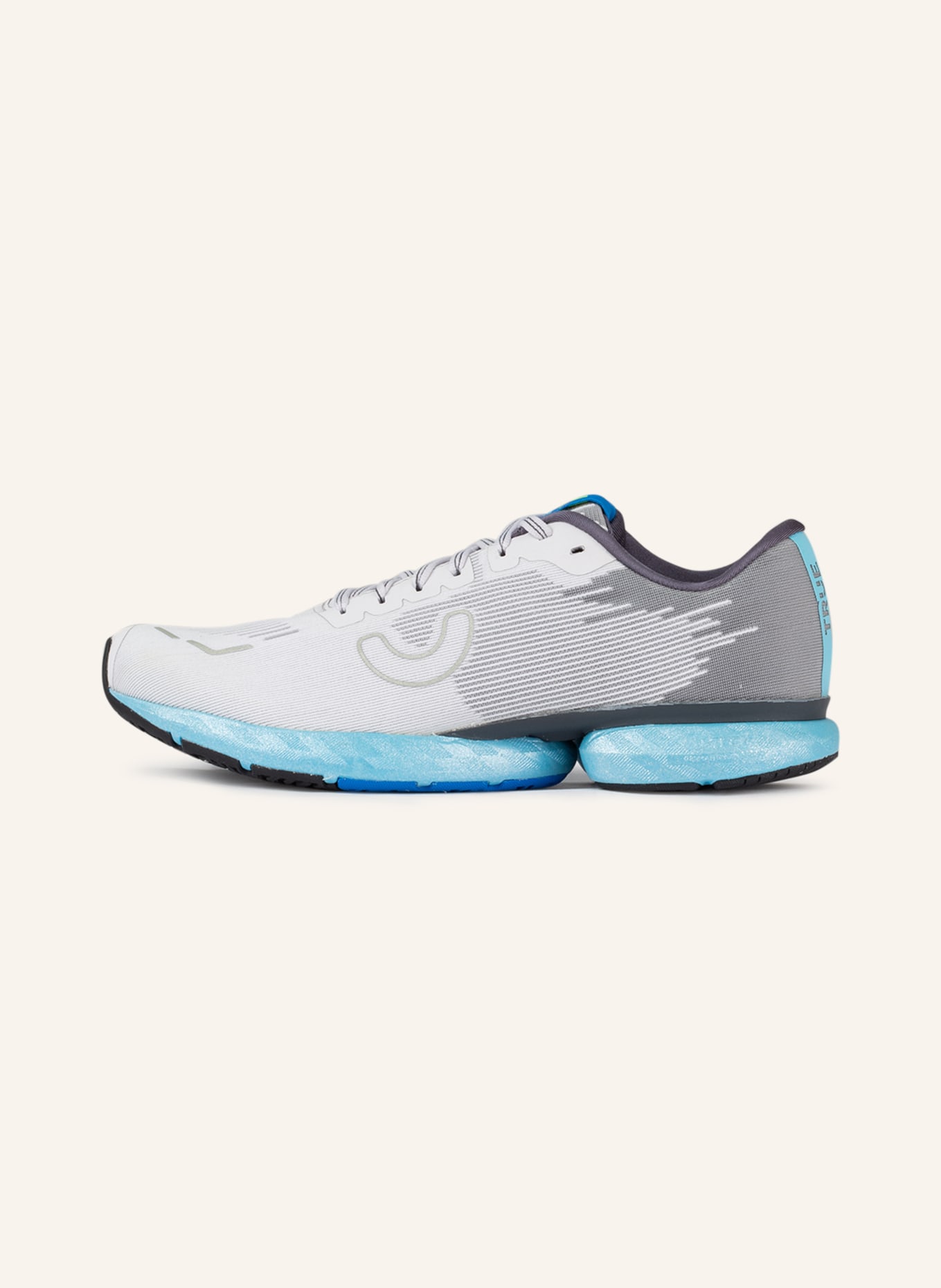 TRUE MOTION Running shoe U-TECH SOLO, Color: LIGHT GRAY/ GRAY/ TURQUOISE (Image 4)