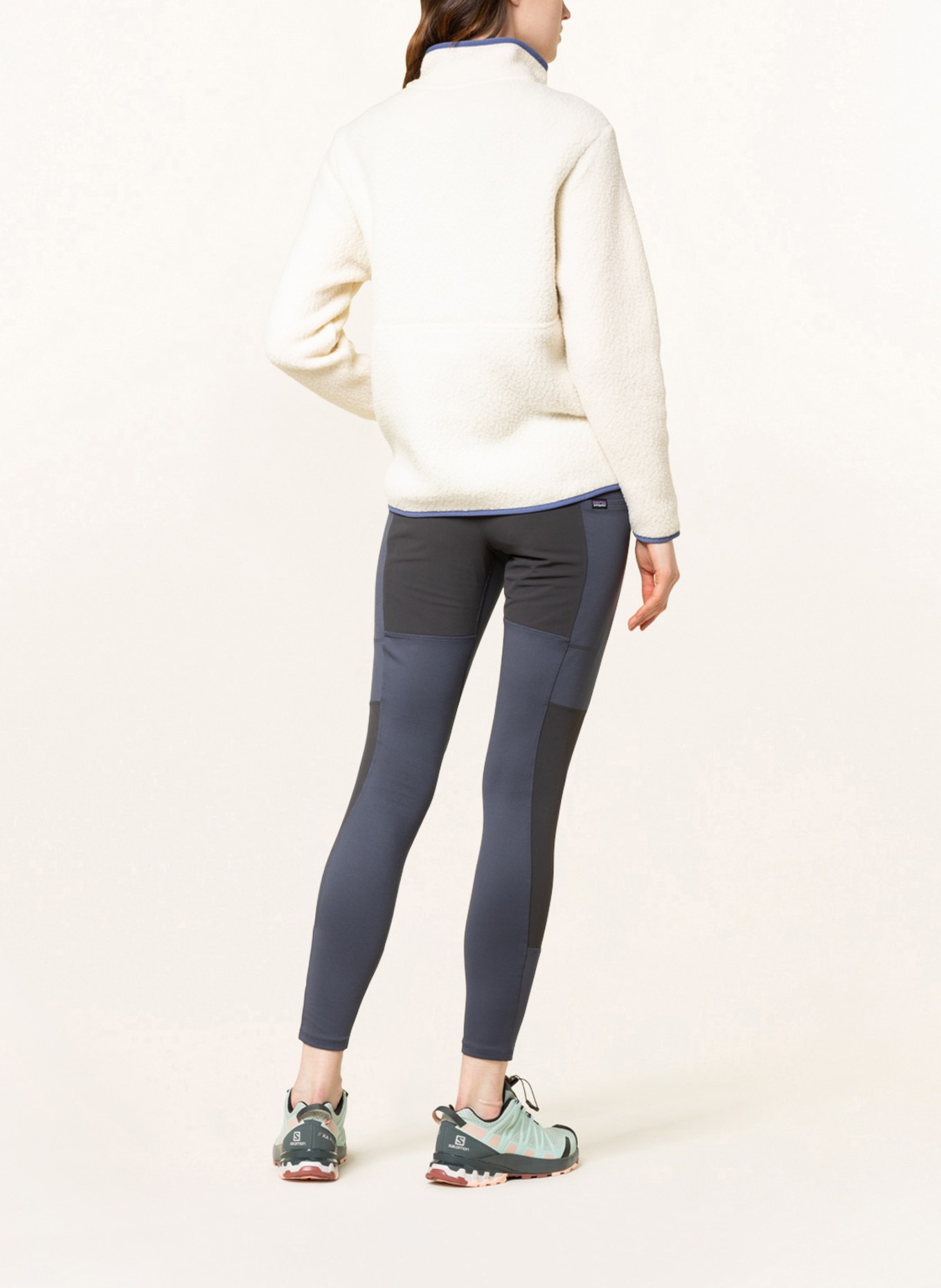 patagonia Fleece-Troyer RETRO PILE MARSUPIAL: ECRU