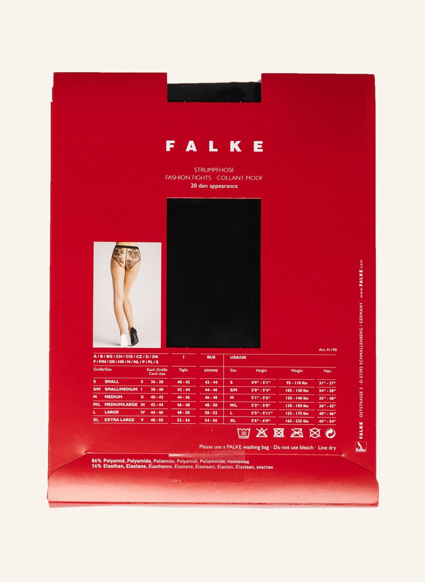 FALKE Feinstrumpfhose SHEER LADY, Farbe: 3311 BL./BLACK (Bild 4)