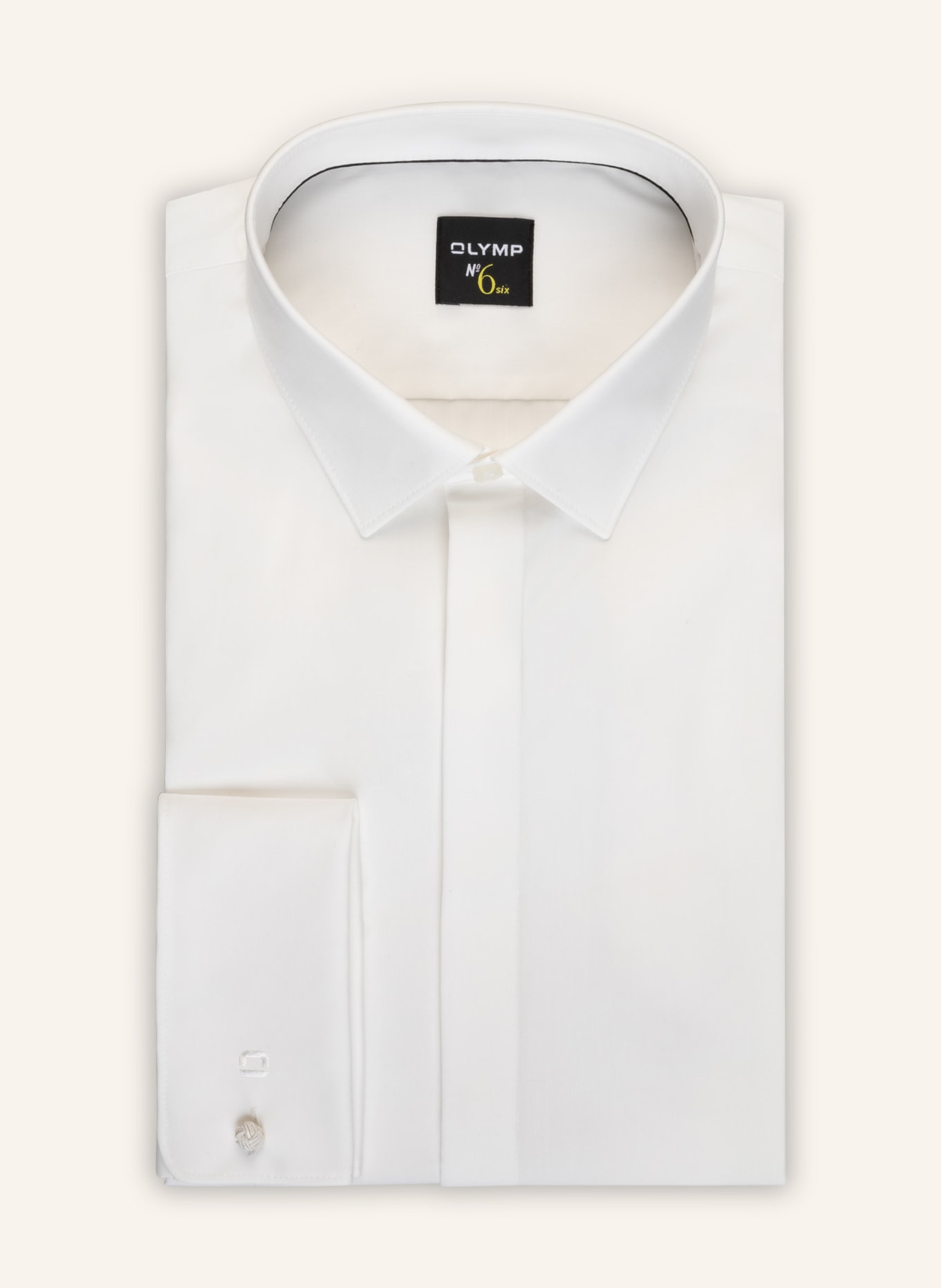 OLYMP Košile No. Six Super slim s ohrnovací manžetou, Barva: BÍLÁ (Obrázek 1)