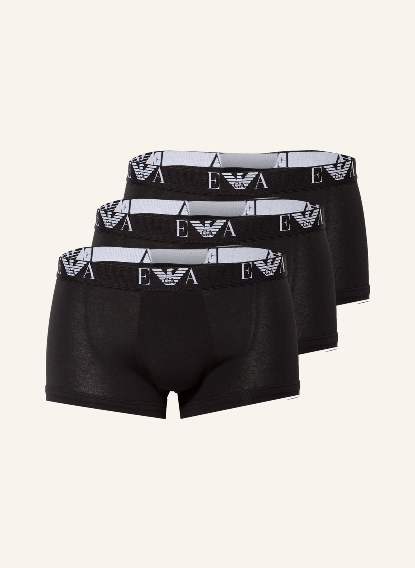 EMPORIO ARMANI 3-pack boxer shorts, Color: BLACK (Image 1)