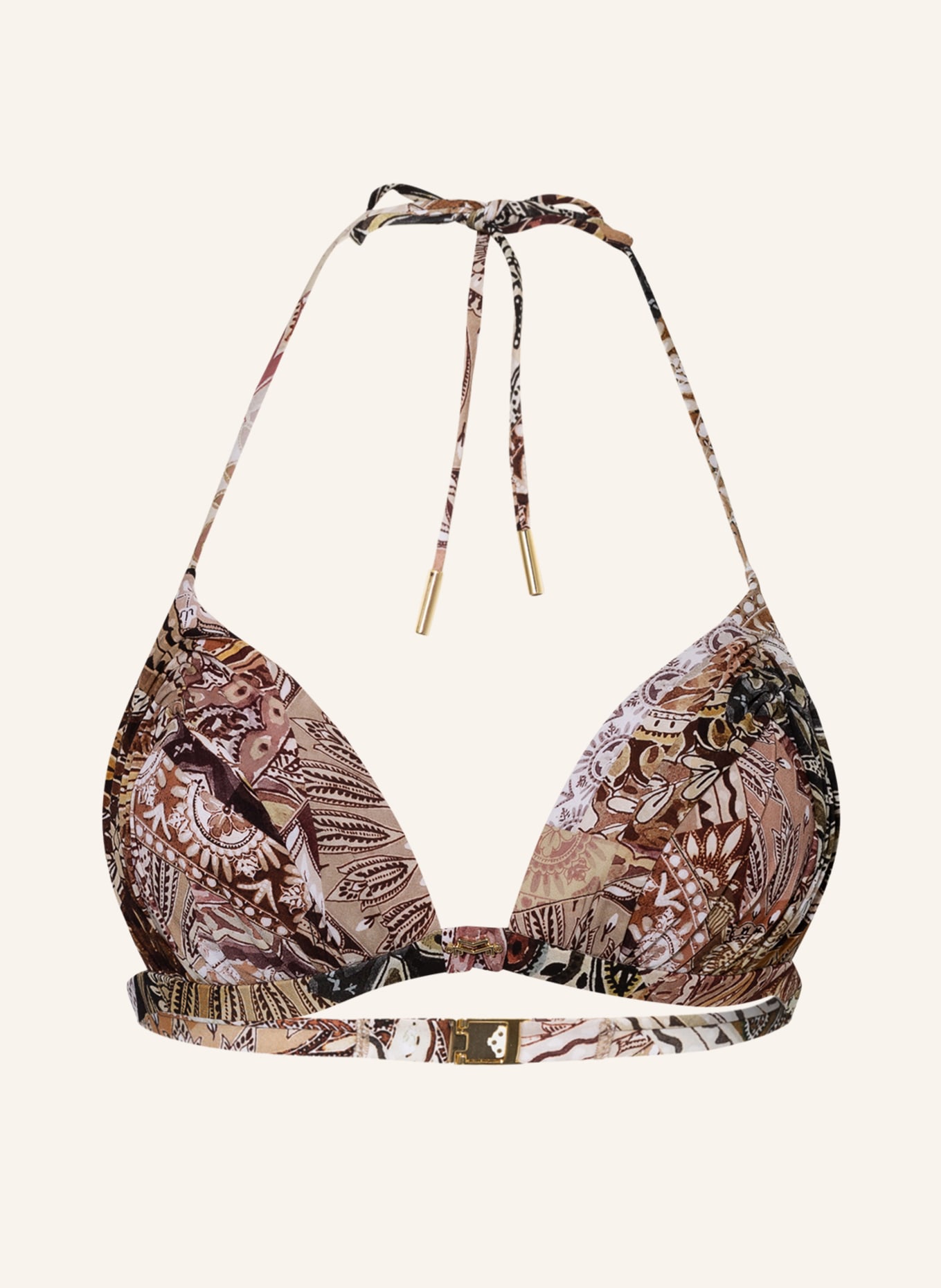 MARYAN MEHLHORN Triangel-Bikini-Top WORLD TRAVELLER, Farbe: BRAUN/ DUNKELBRAUN/ HELLBRAUN(Bild null)