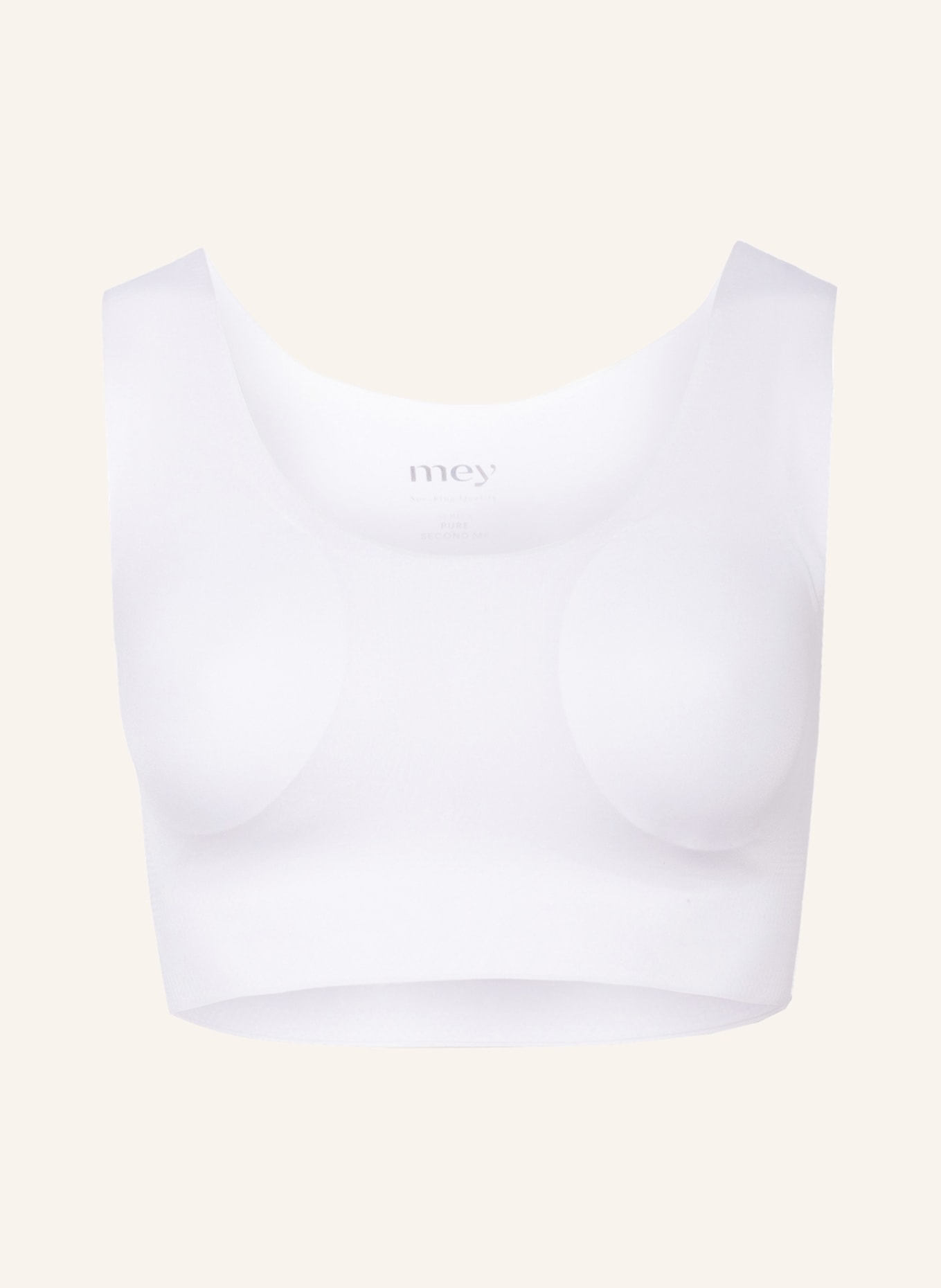 mey Bralette series PURE SECOND ME in white