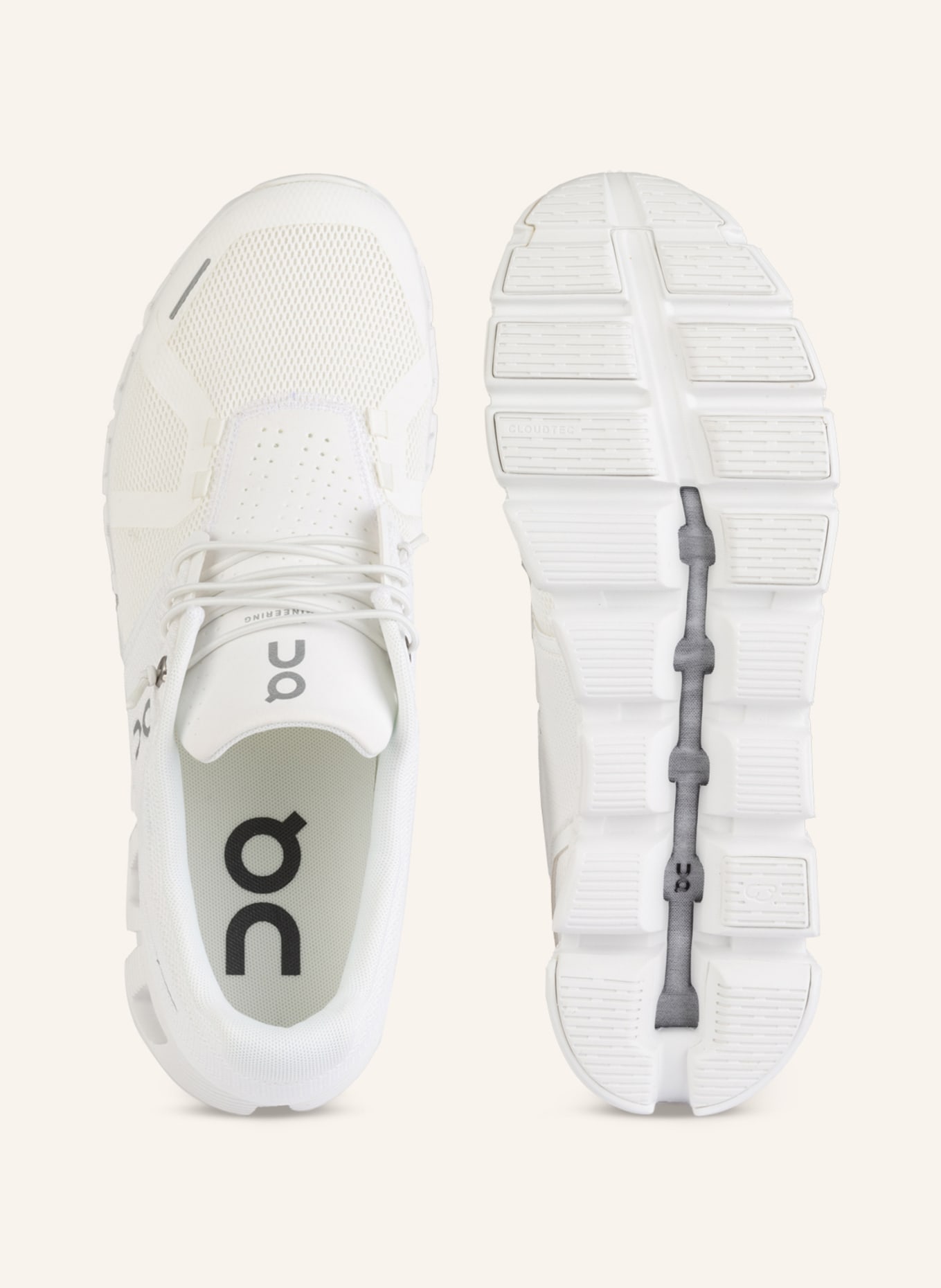 On Sneakers CLOUD 5.0, Color: WHITE (Image 5)