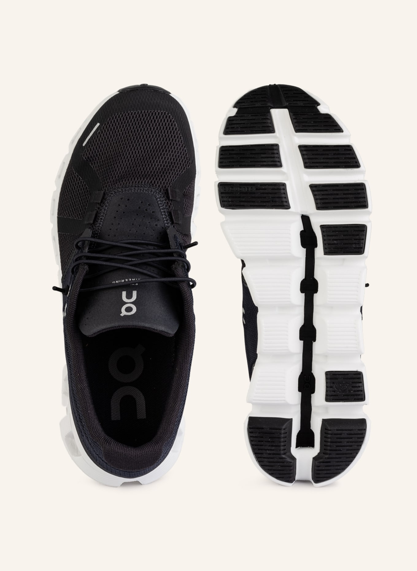 On Sneaker CLOUD 5: SCHWARZ/ WEISS