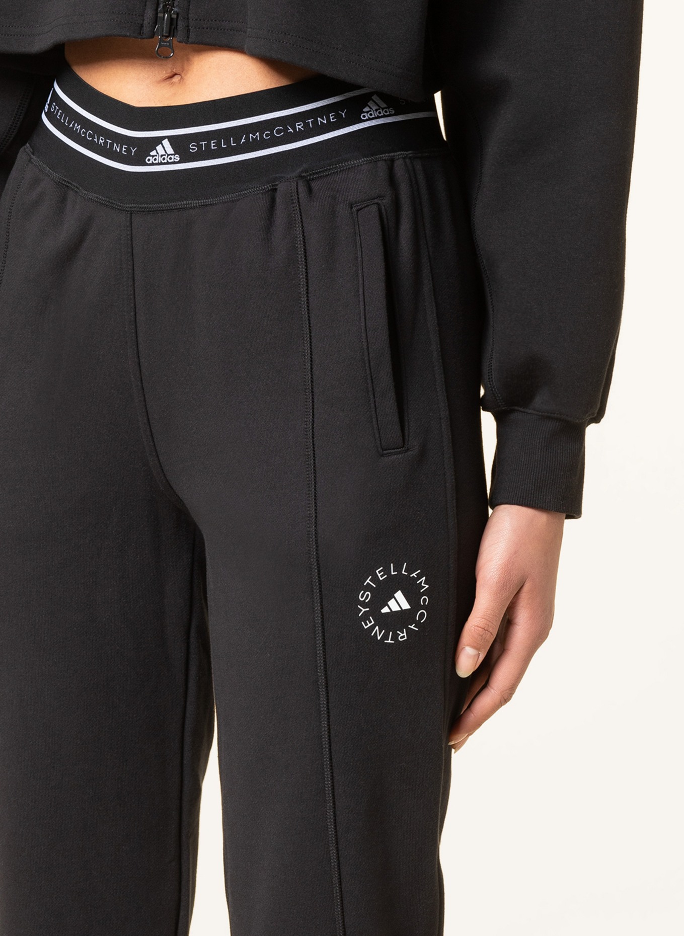 adidas by Stella McCartney Sweatpants, Color: BLACK (Image 5)