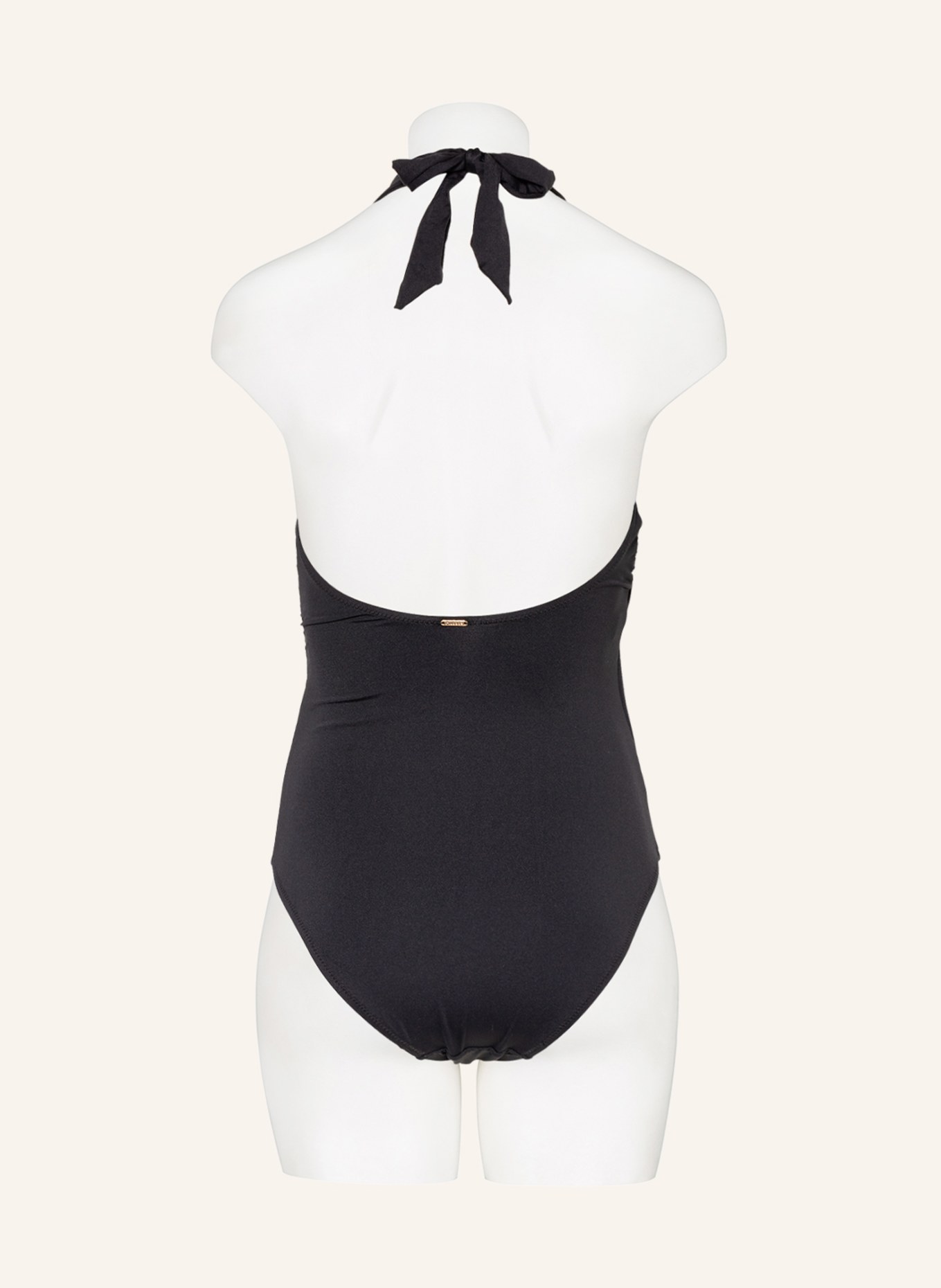 Aubade Halter neck swimsuit OCEAN CRUISE in wrap look: BLACK