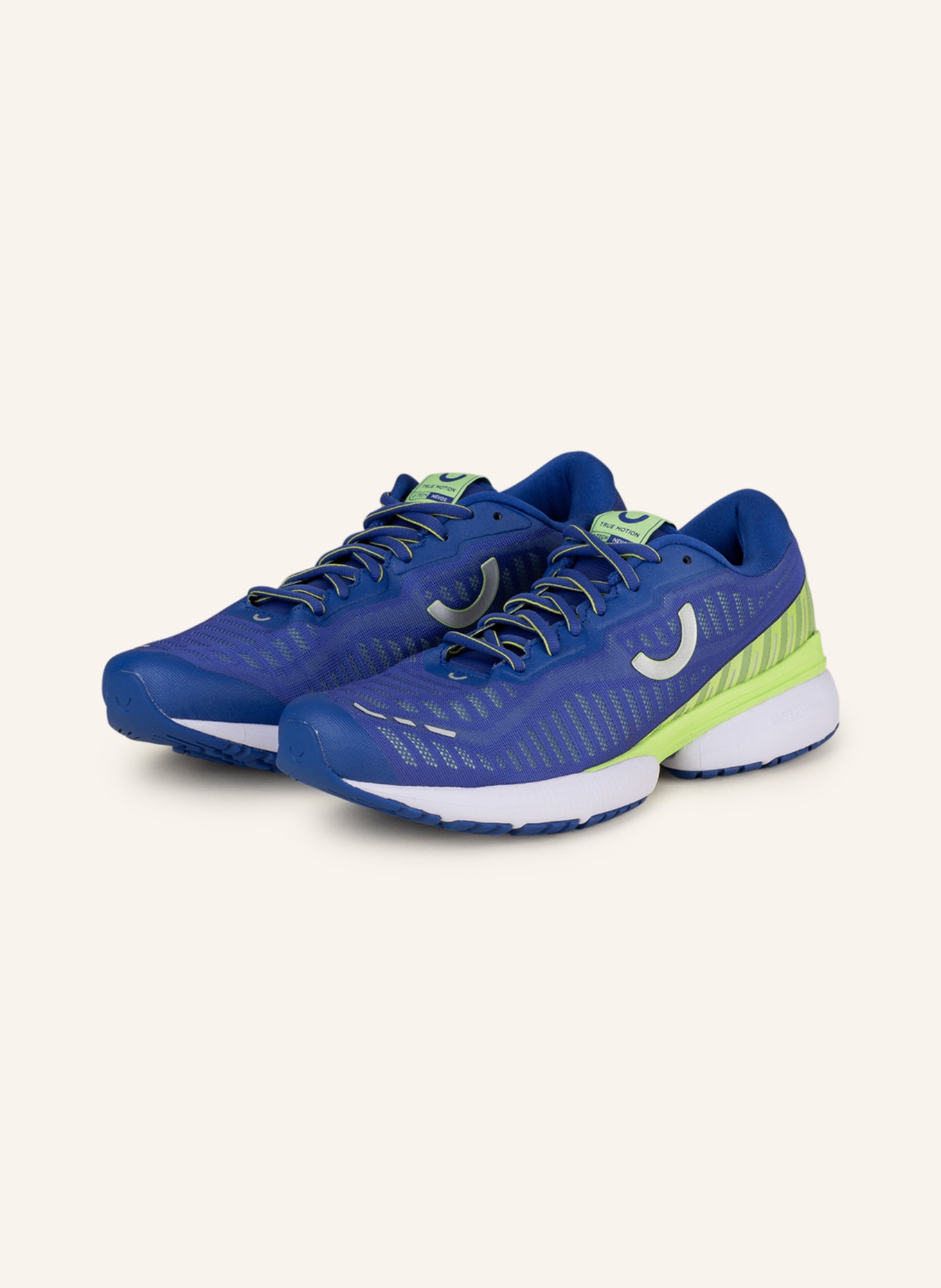 TRUE MOTION Running shoes NEVOS, Color: BLUE/ LIGHT GREEN/ WHITE (Image 1)