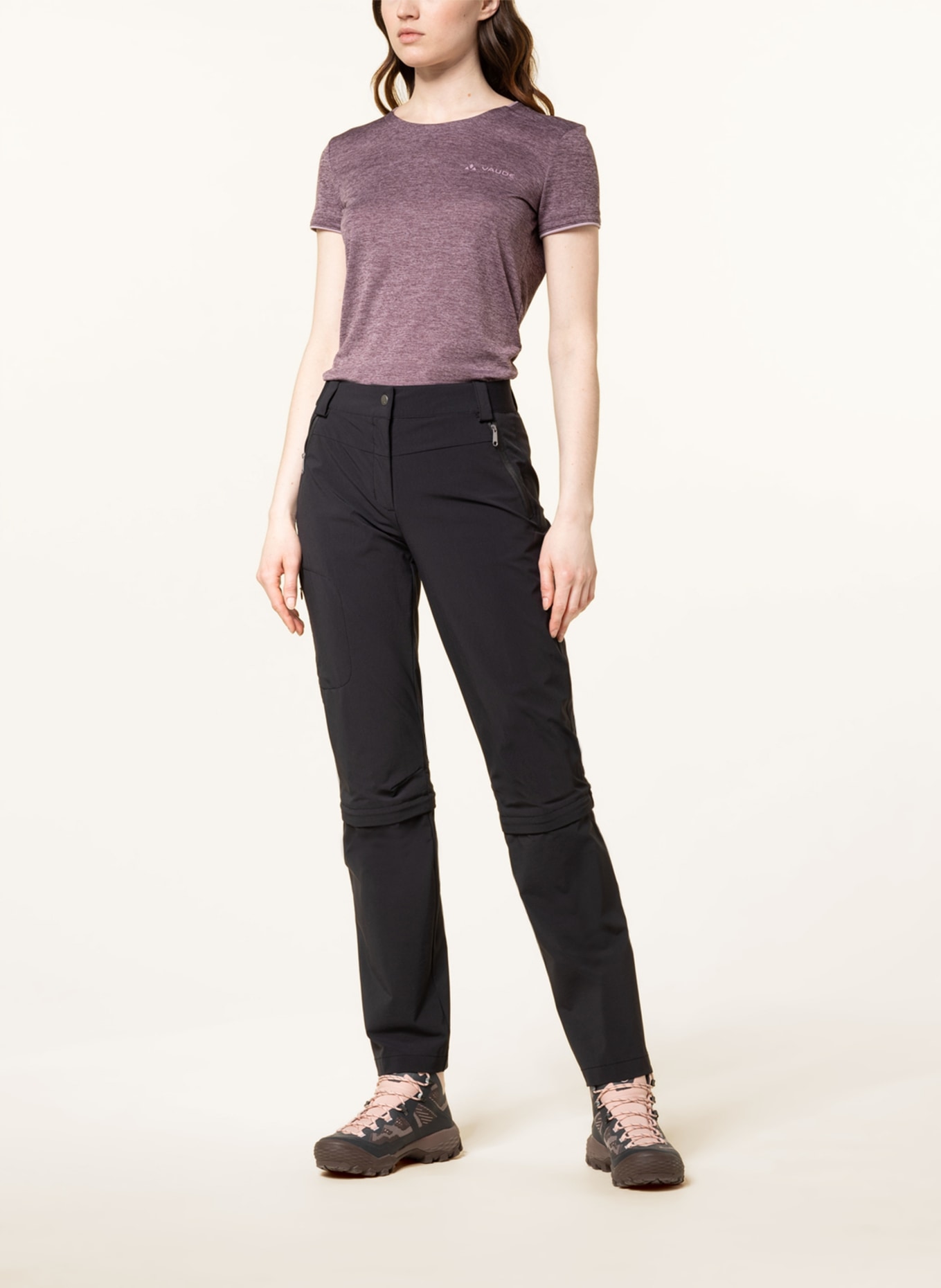 VAUDE Zip-off trousers FARLEY III, Color: BLACK (Image 2)