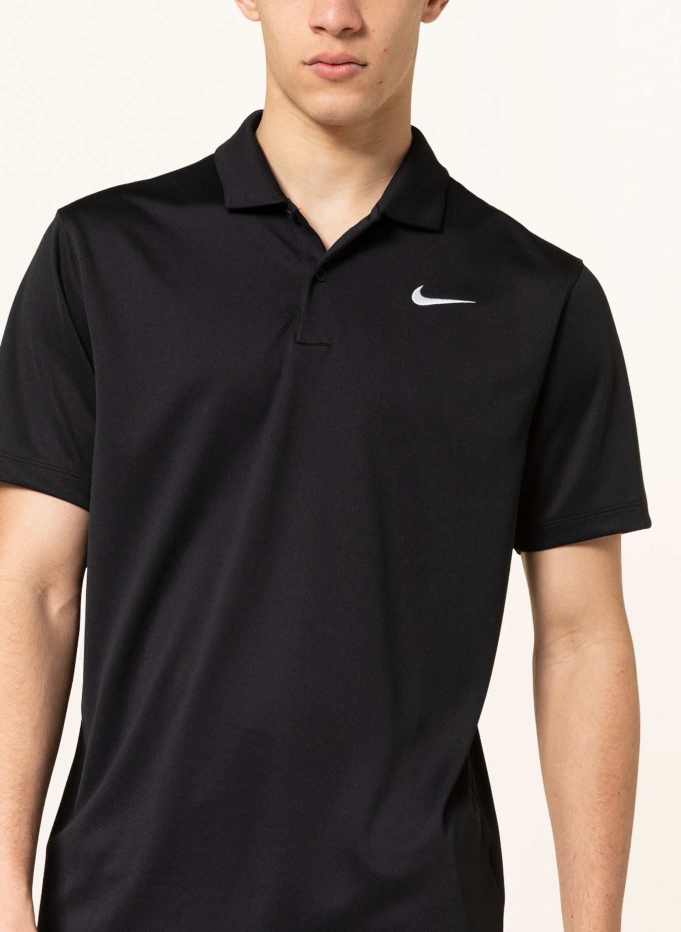 Nike Funktions-Poloshirt NIKECOURT DRI-FIT, Farbe: SCHWARZ/ WEISS (Bild 4)