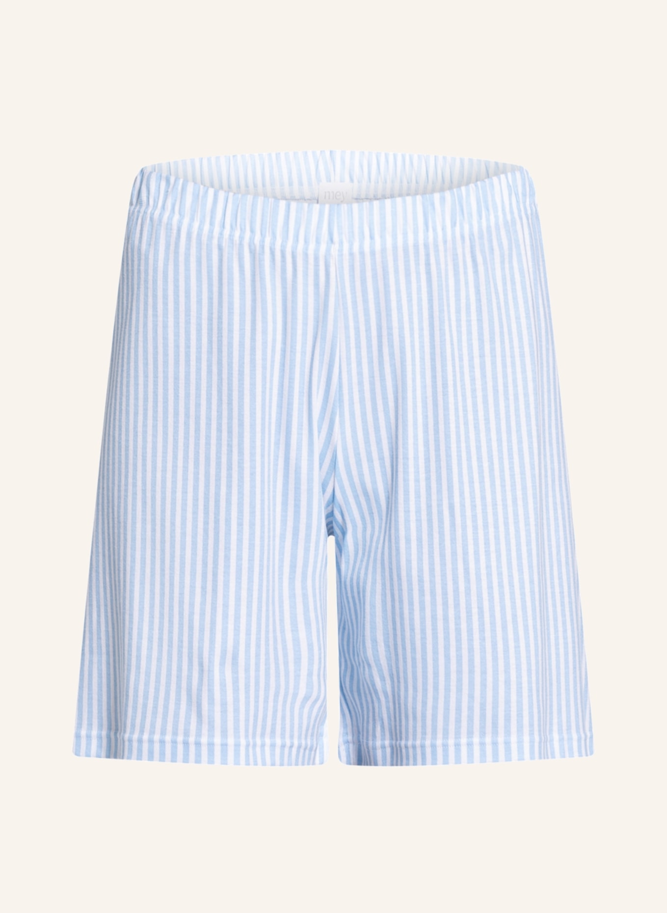 mey Pajama shorts series SLEEPSATION , Color: WHITE/ LIGHT BLUE (Image 1)