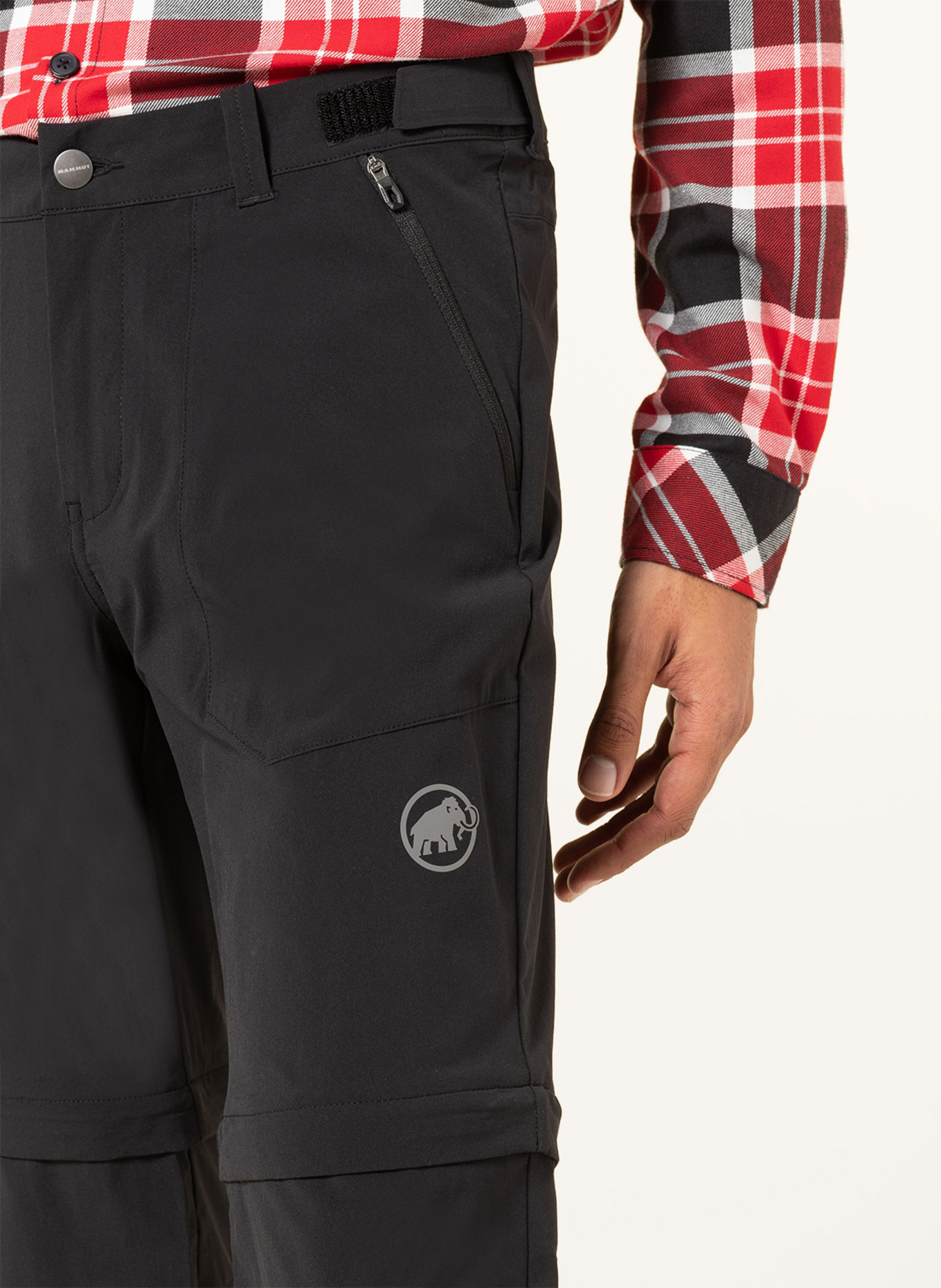 MAMMUT Zip-off pants RUNBOLD, Color: BLACK (Image 5)
