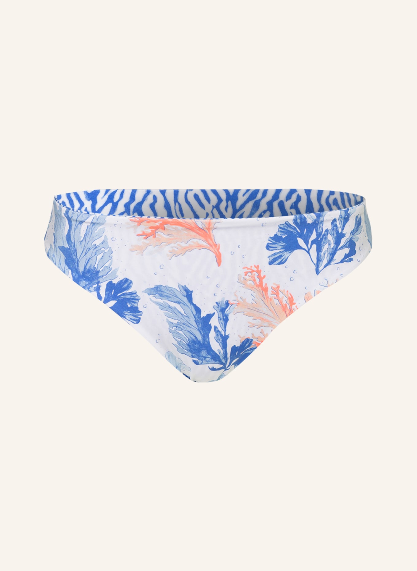 O'NEILL Bikini bottoms RITA REVERSIBLE , Color: WHITE/ BLUE/ LIGHT ORANGE (Image 1)