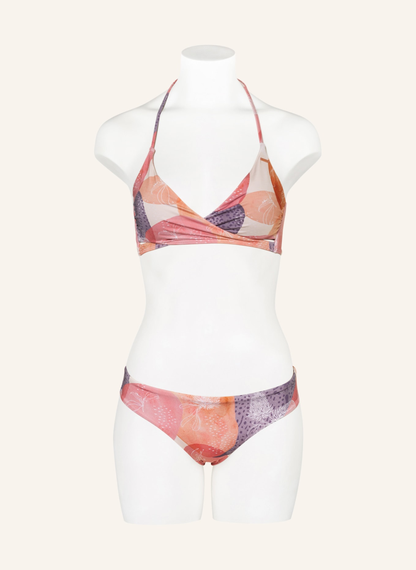 O'NEILL Bralette bikini GLOBAL BAAY MAOI, Color: ROSE/ LIGHT PURPLE/ ECRU (Image 2)
