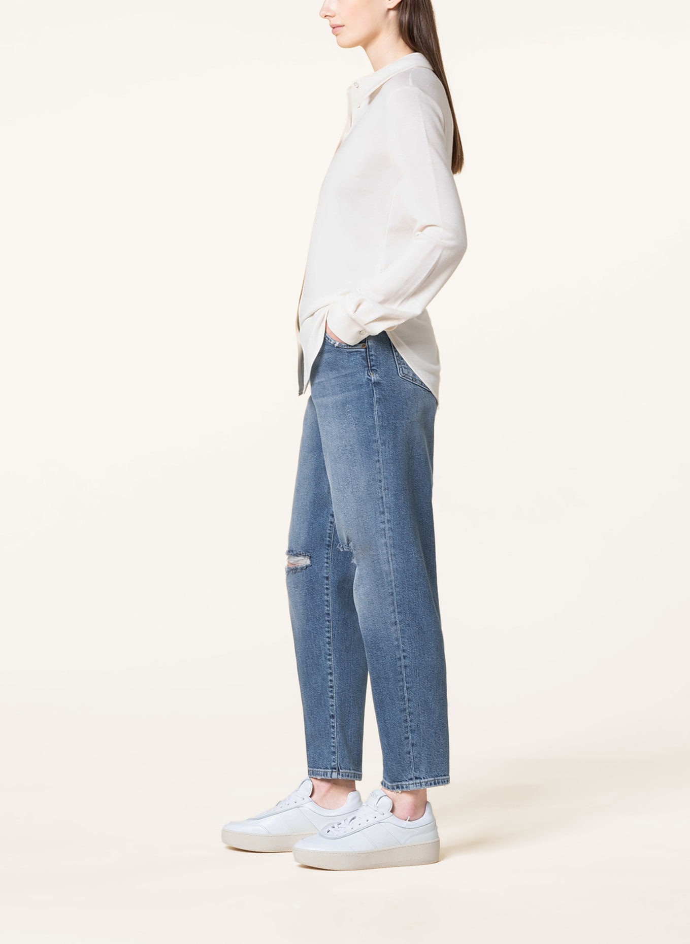 GOLDGARN DENIM Mom Jeans OSTSTADT, Farbe: 1010 vibtageblue (Bild 4)