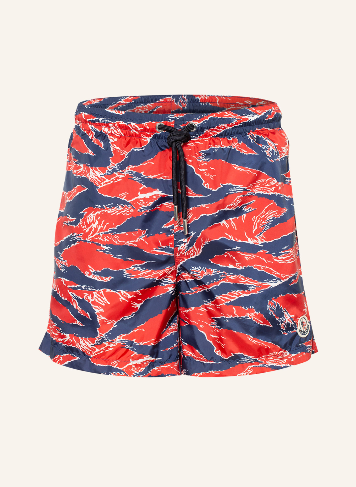 MONCLER Swim shorts, Color: RED/ DARK BLUE (Image 1)